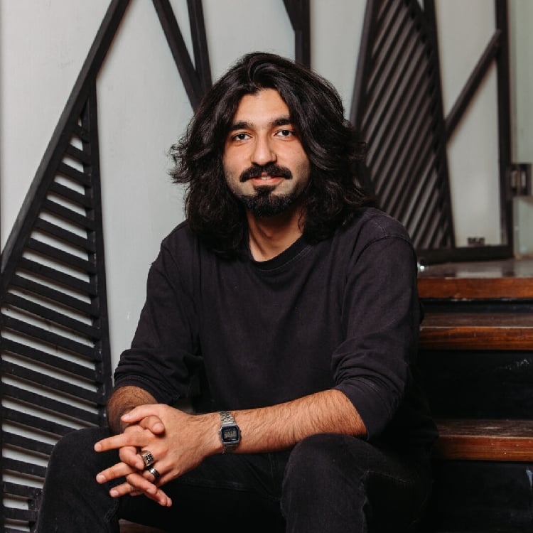 Portrait of a young man with beard