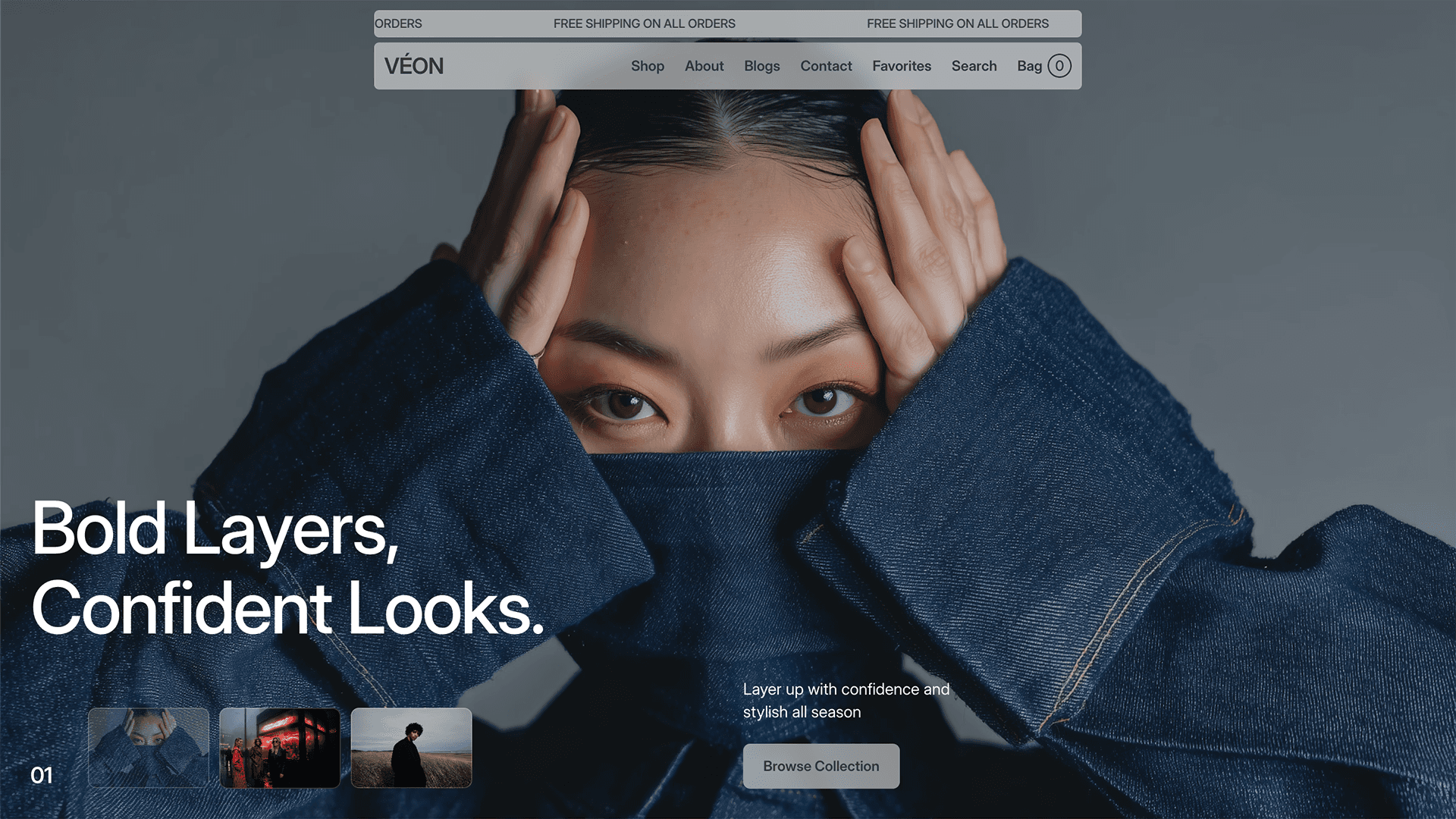 Veon Framer template