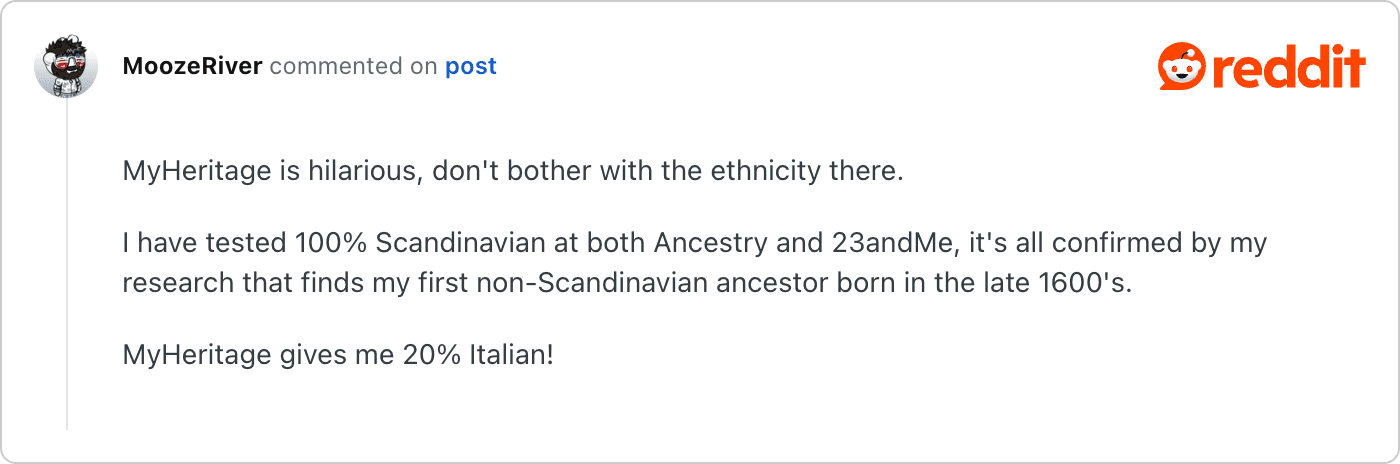 Post on Reddit