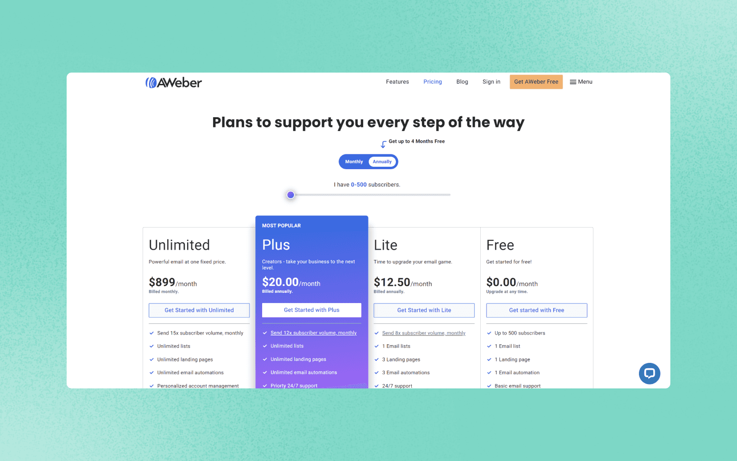 aweber-pricing