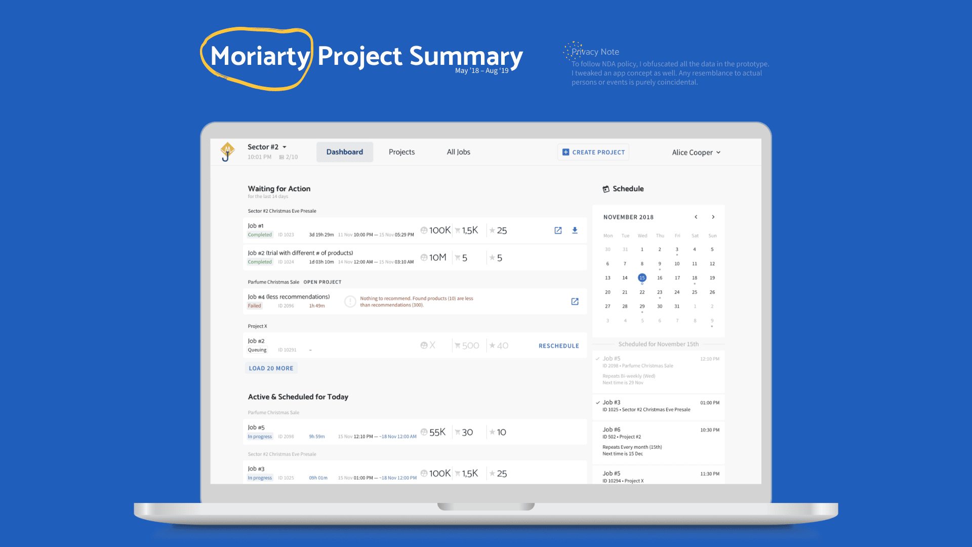 davlad.com's moriarty project summary