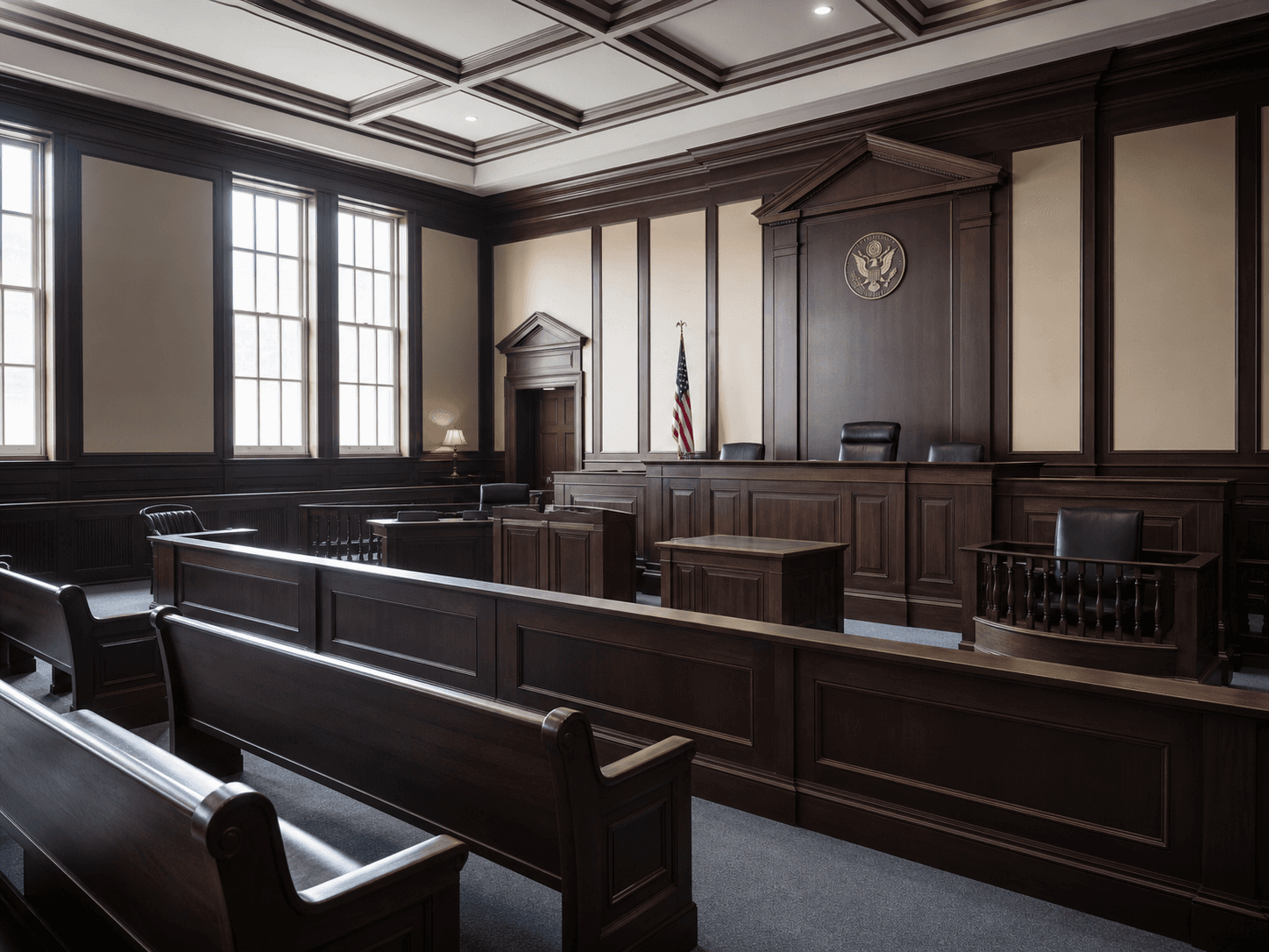 Witness testimony in the courtroom