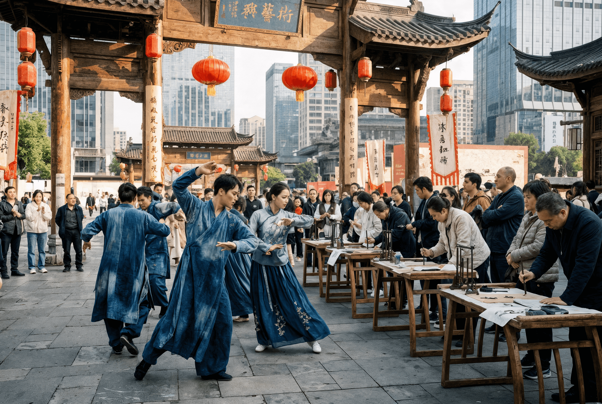 Laptop on a clean desk next to modern decor.