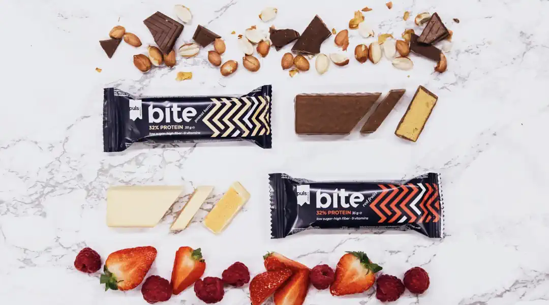 Check out Puls Nutrition's new protein bars by Bite