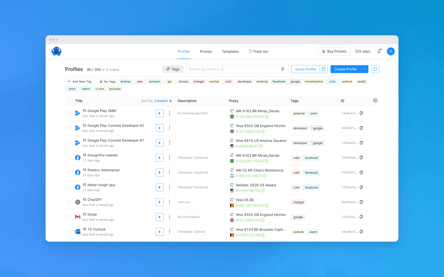 Using an anti-detect browser is critically important for agencies and teams that manage dozens of projects and clients simultaneously.