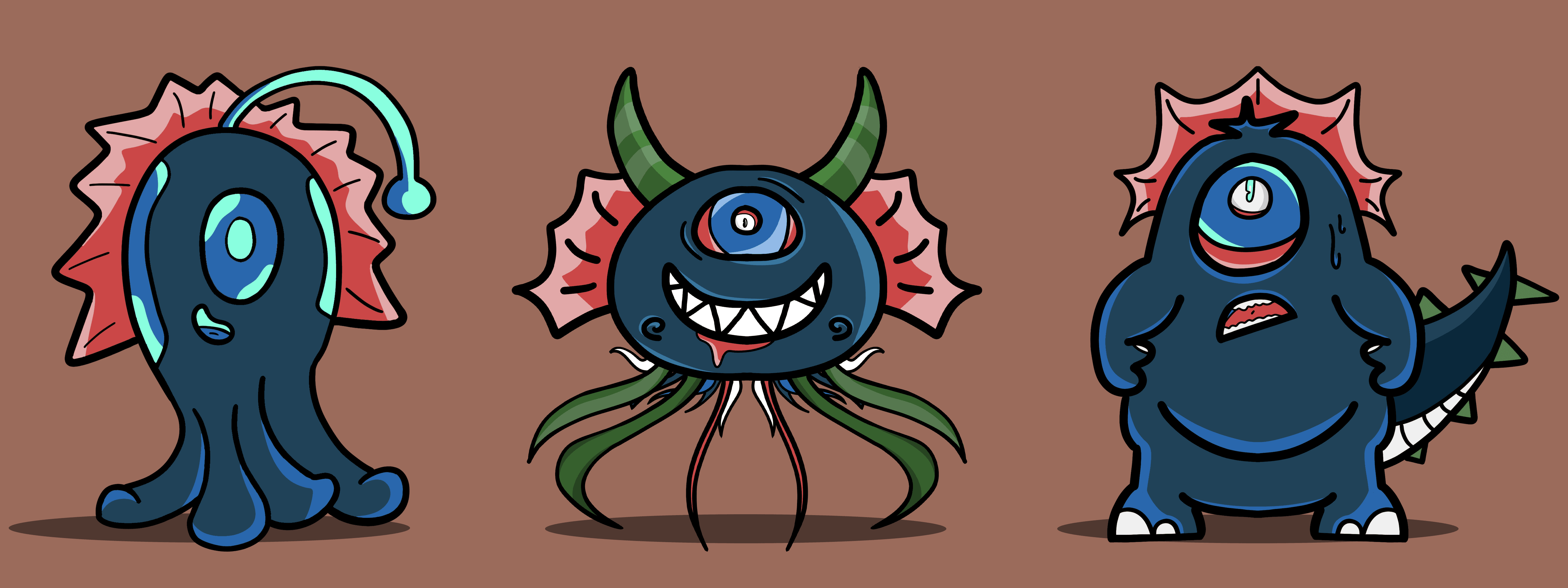 Monsters illustration by Anshul Sharma Designer