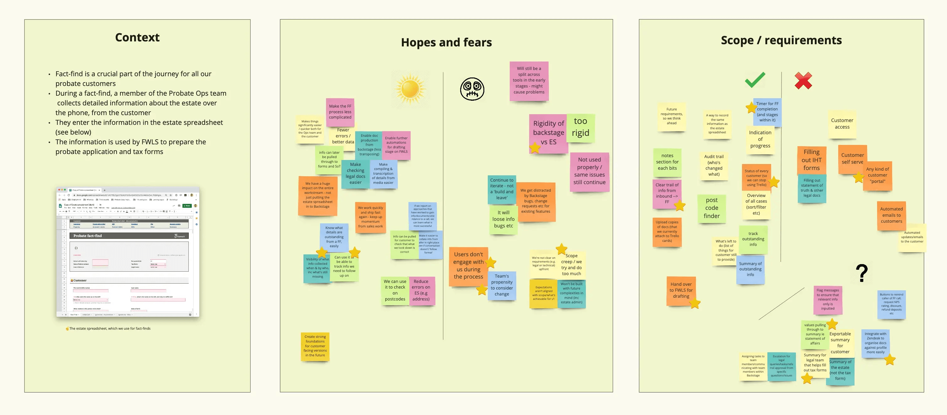 Screenshot of kick-off workshop