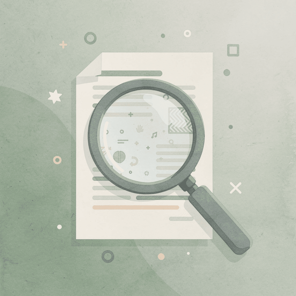  Scene of a magnifying glass examining data to reveal hidden URL extraction problems