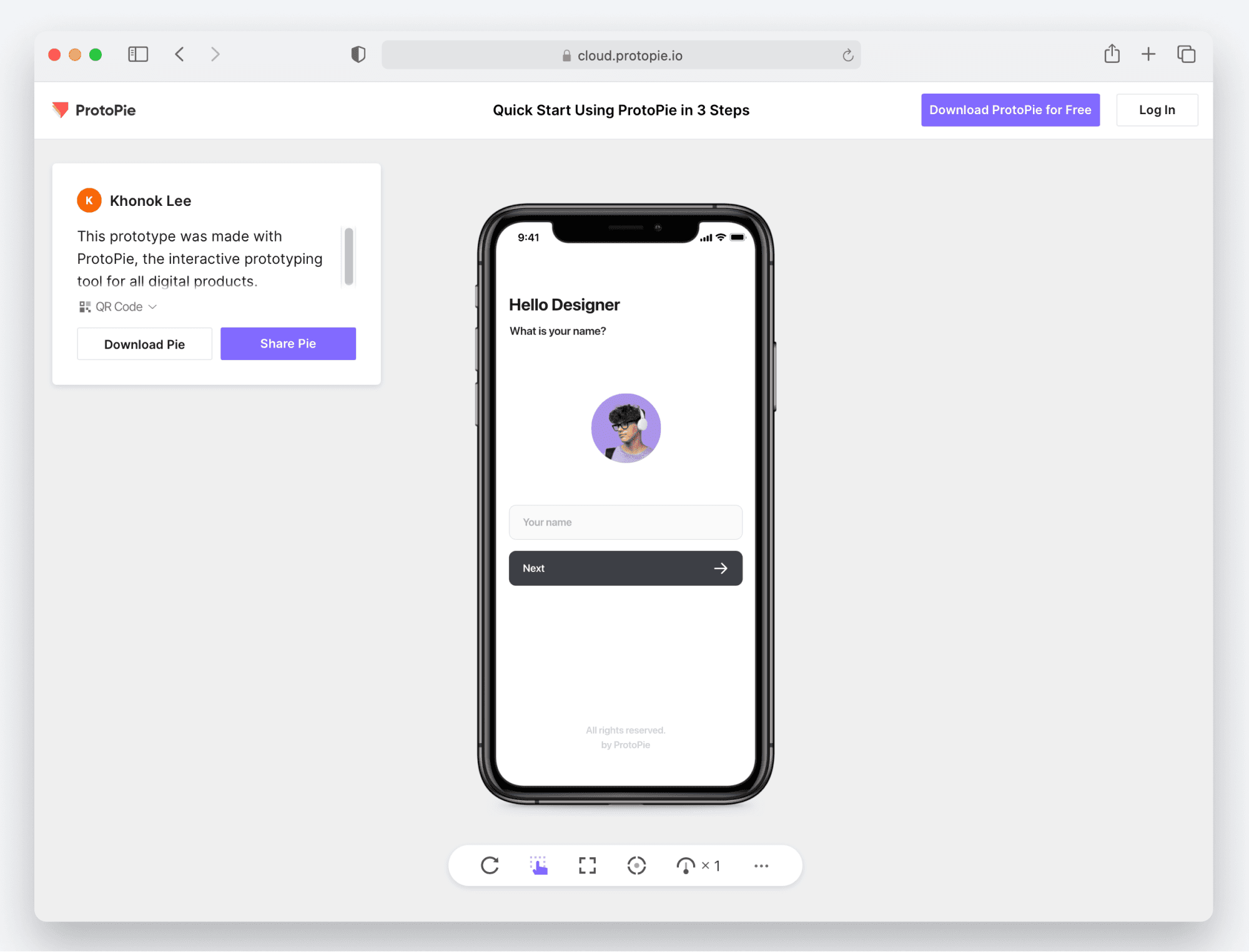 pie browser preview on cloud