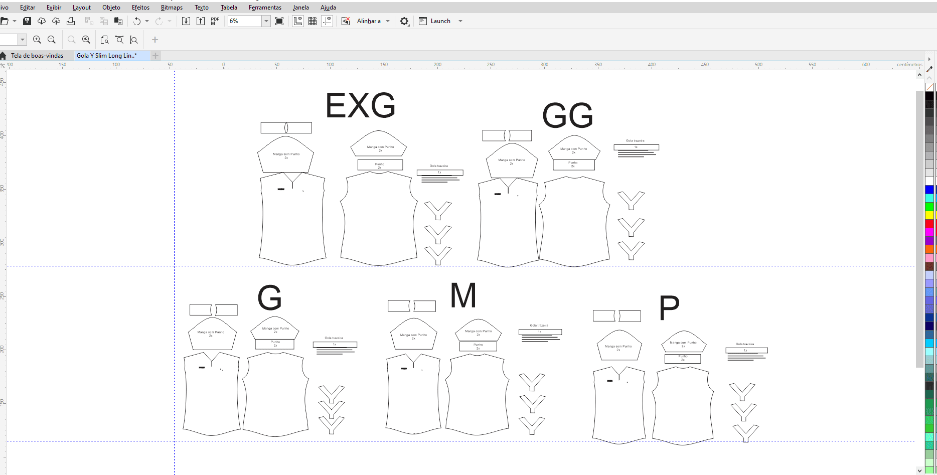 Modelagem Gola Y esportiva profissional aplicada em camiseta sublimada