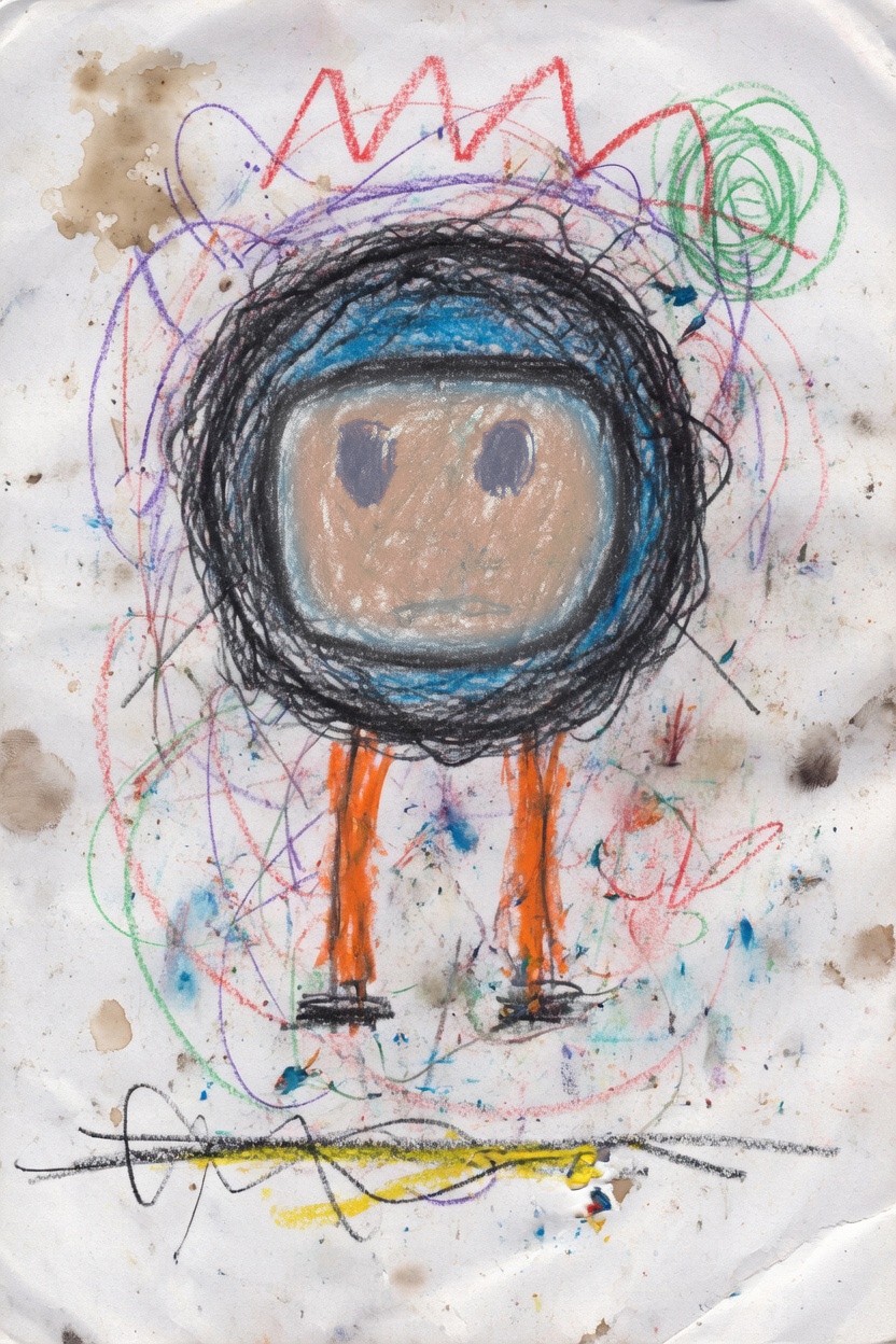 Groley original drawing by a child