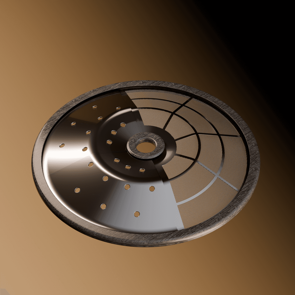 Unsplatter Lid in closed Condition