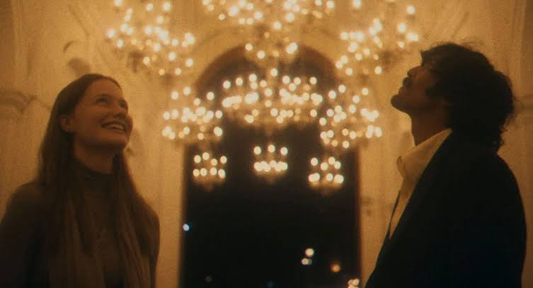 Still image of the film showing the actors playing PK and Lotta
