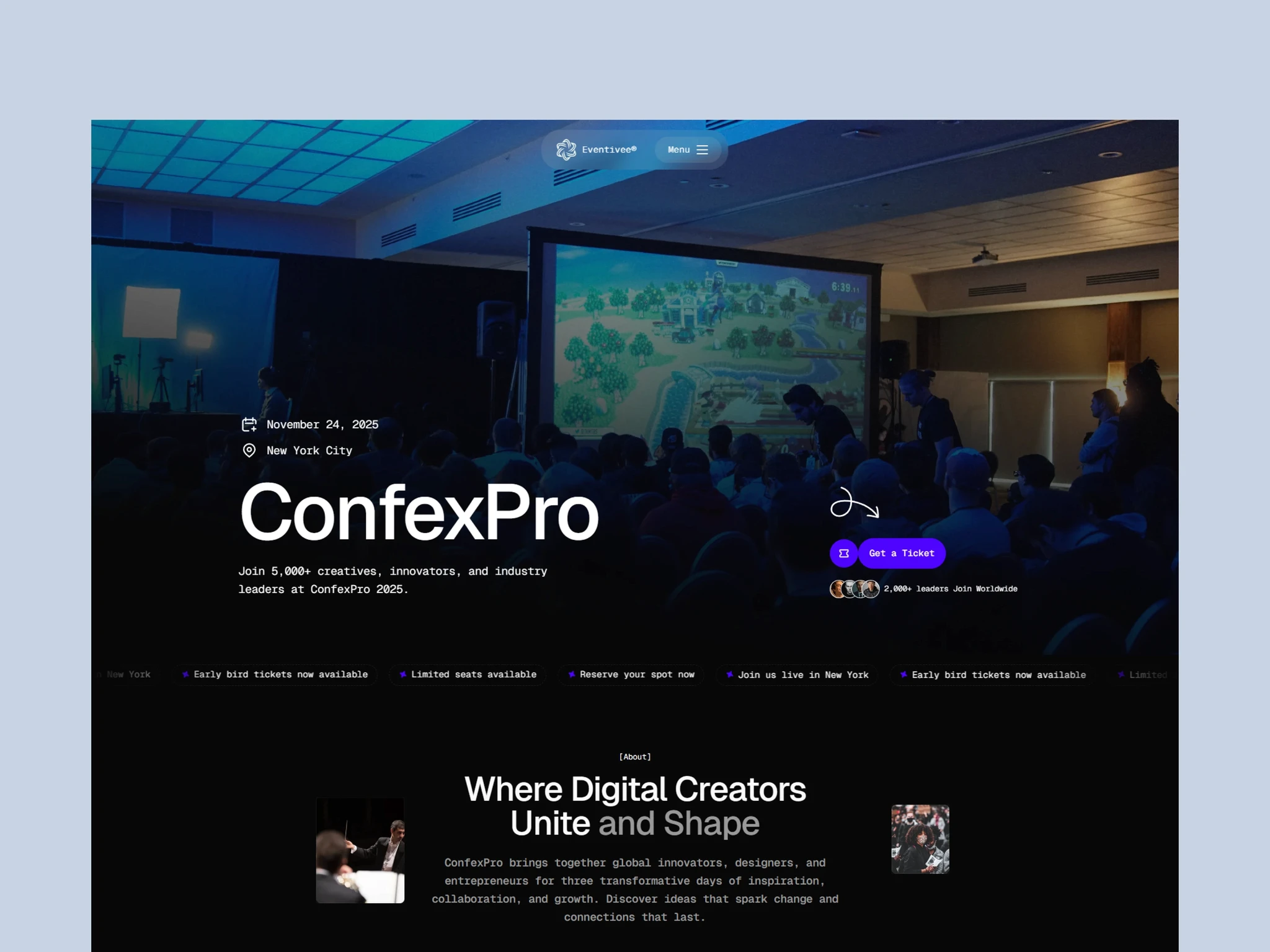 Event Website Template