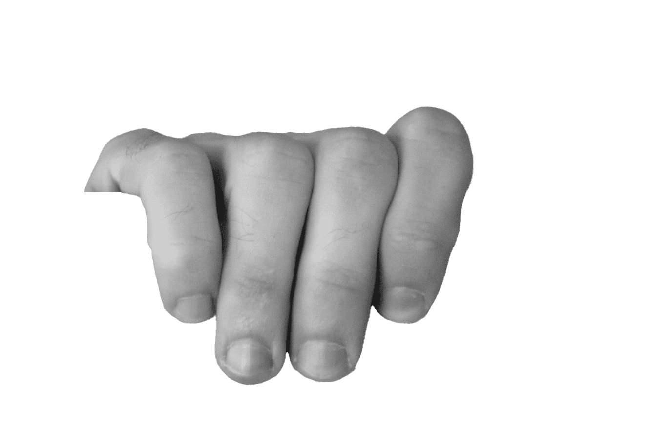 Rechte Hand die den Viewport hält