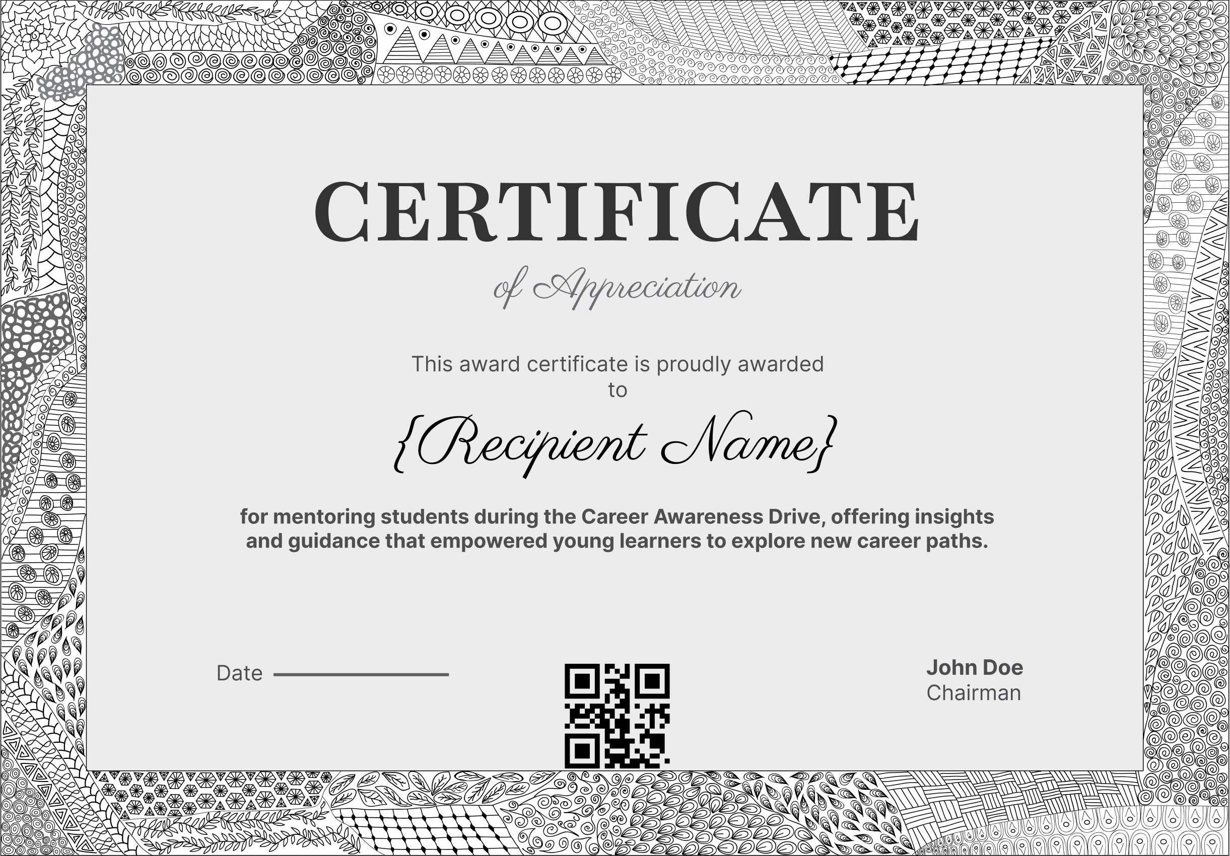 Wauld - Professional and fancy volunteering certificate template