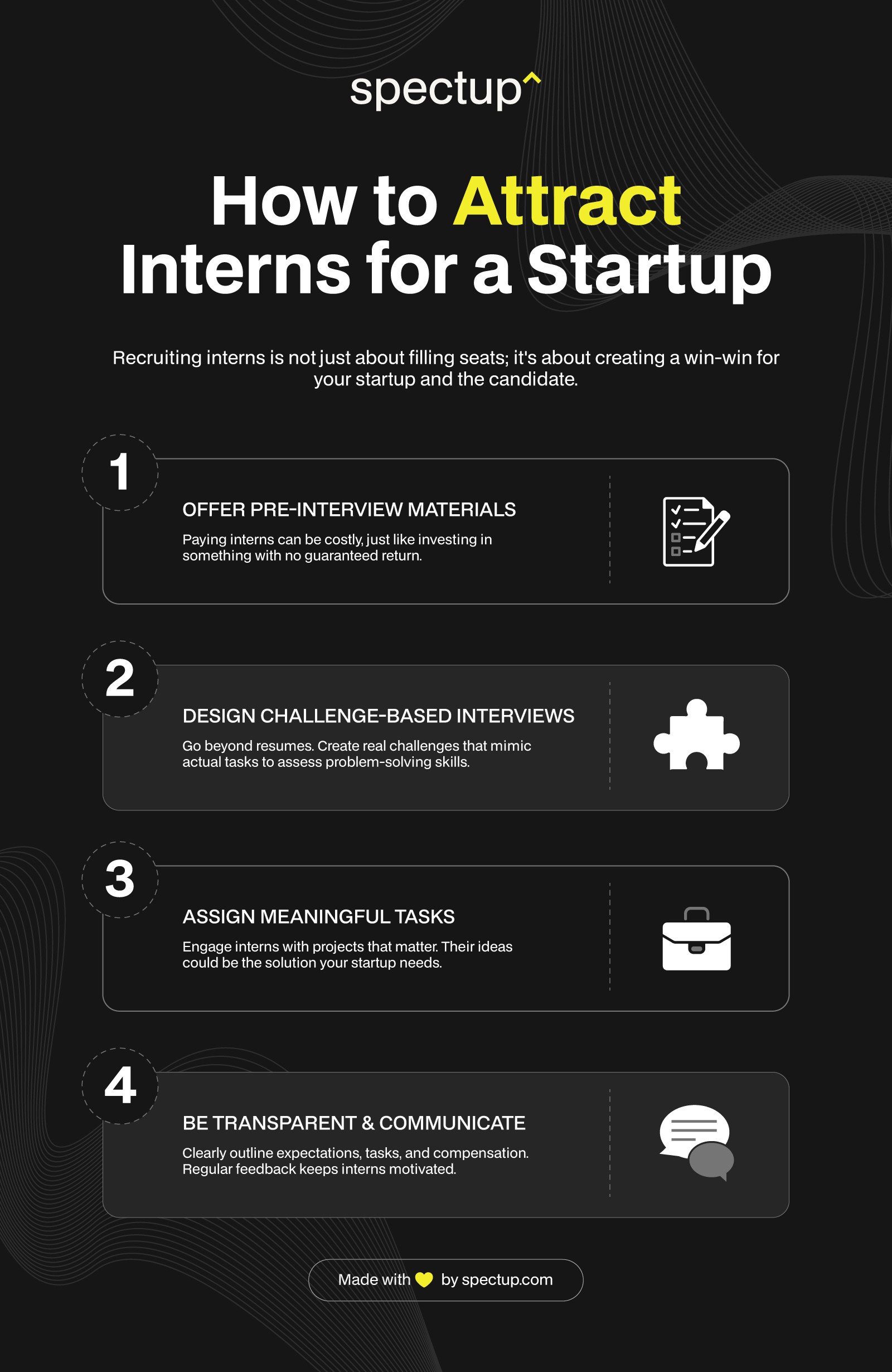 Infographic: How to Attract Interns for a Startup