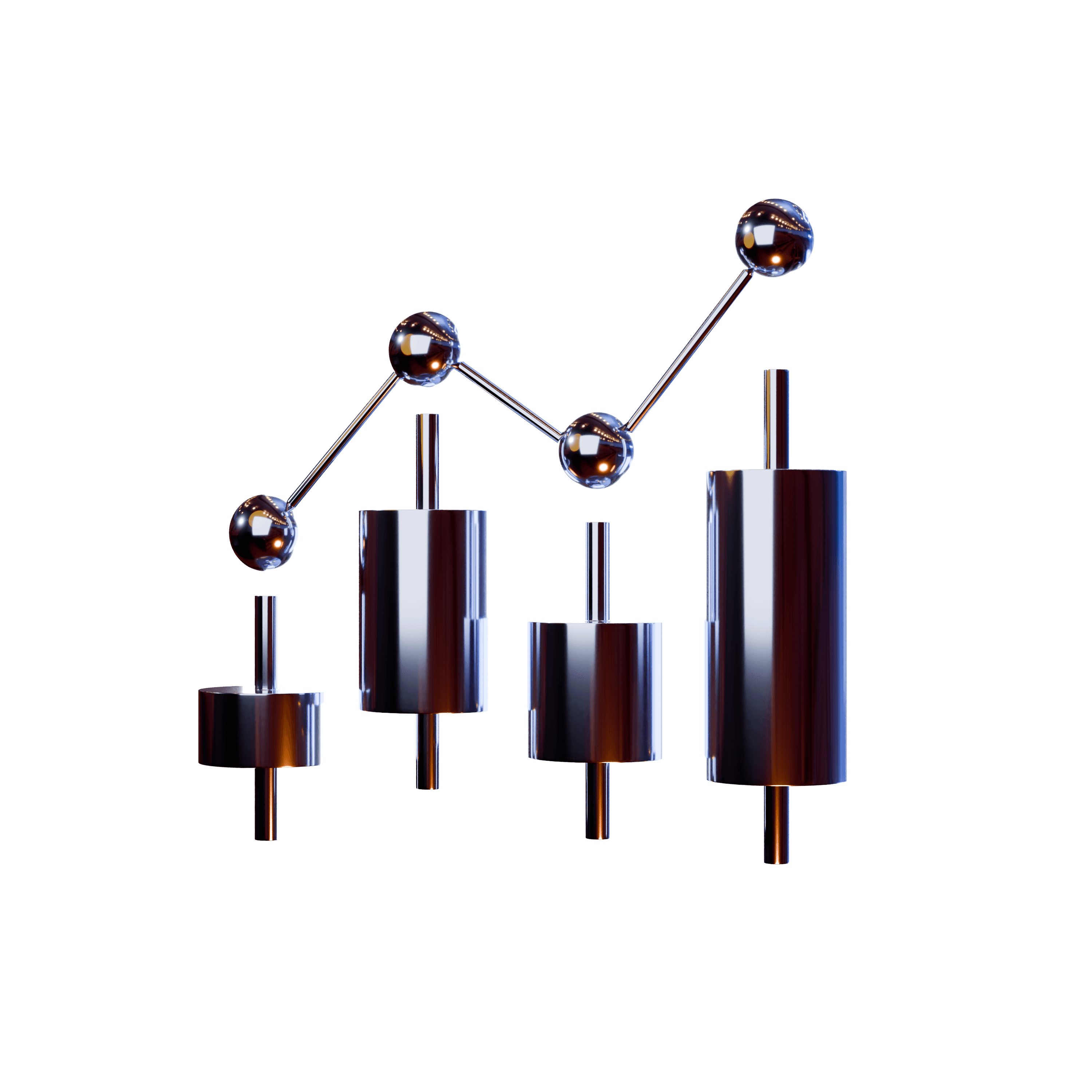 A colorful, stylized 3D polyhedron with shades of blue, purple, and a hint of iridescent colors.