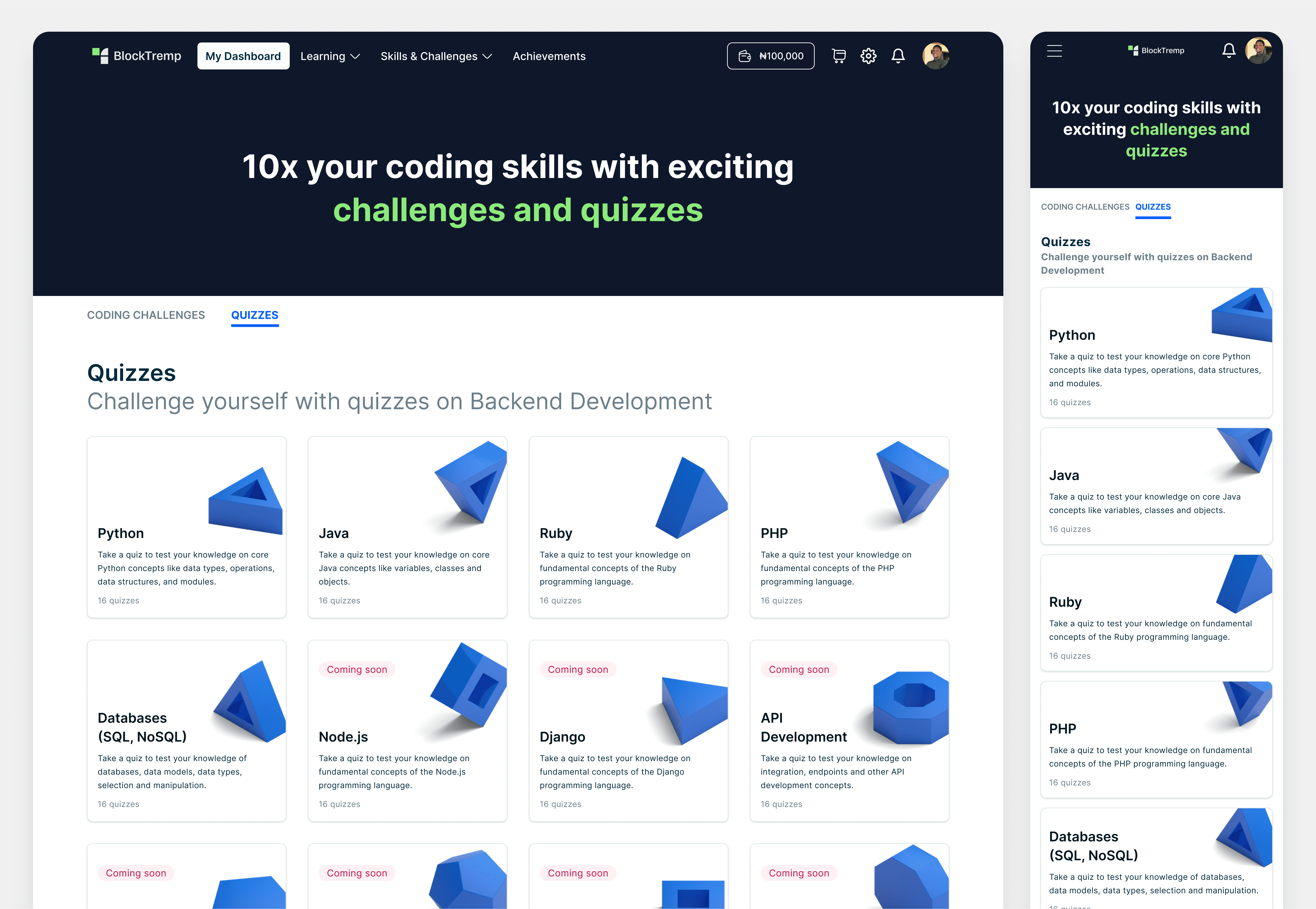 Designing BlockTremp Quiz; Turning Learning into Skill Validation 2
