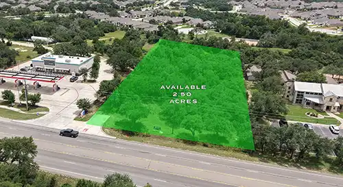 aerial photo of commercial real estate property in texas
