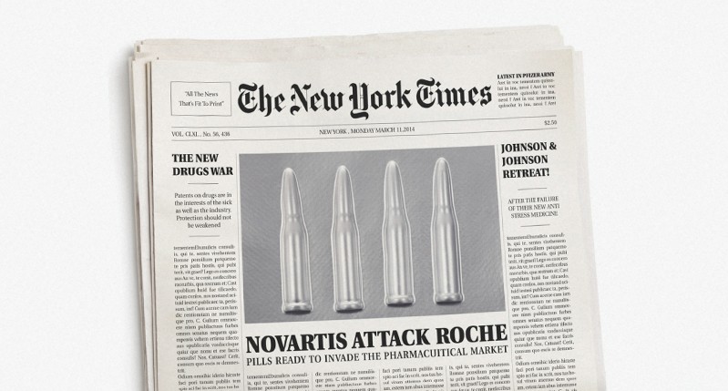 picture of bullets on news paper