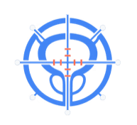 Precision targeting का crosshair icon दर्शाता है robotic cancer surgery की pinpoint accuracy.