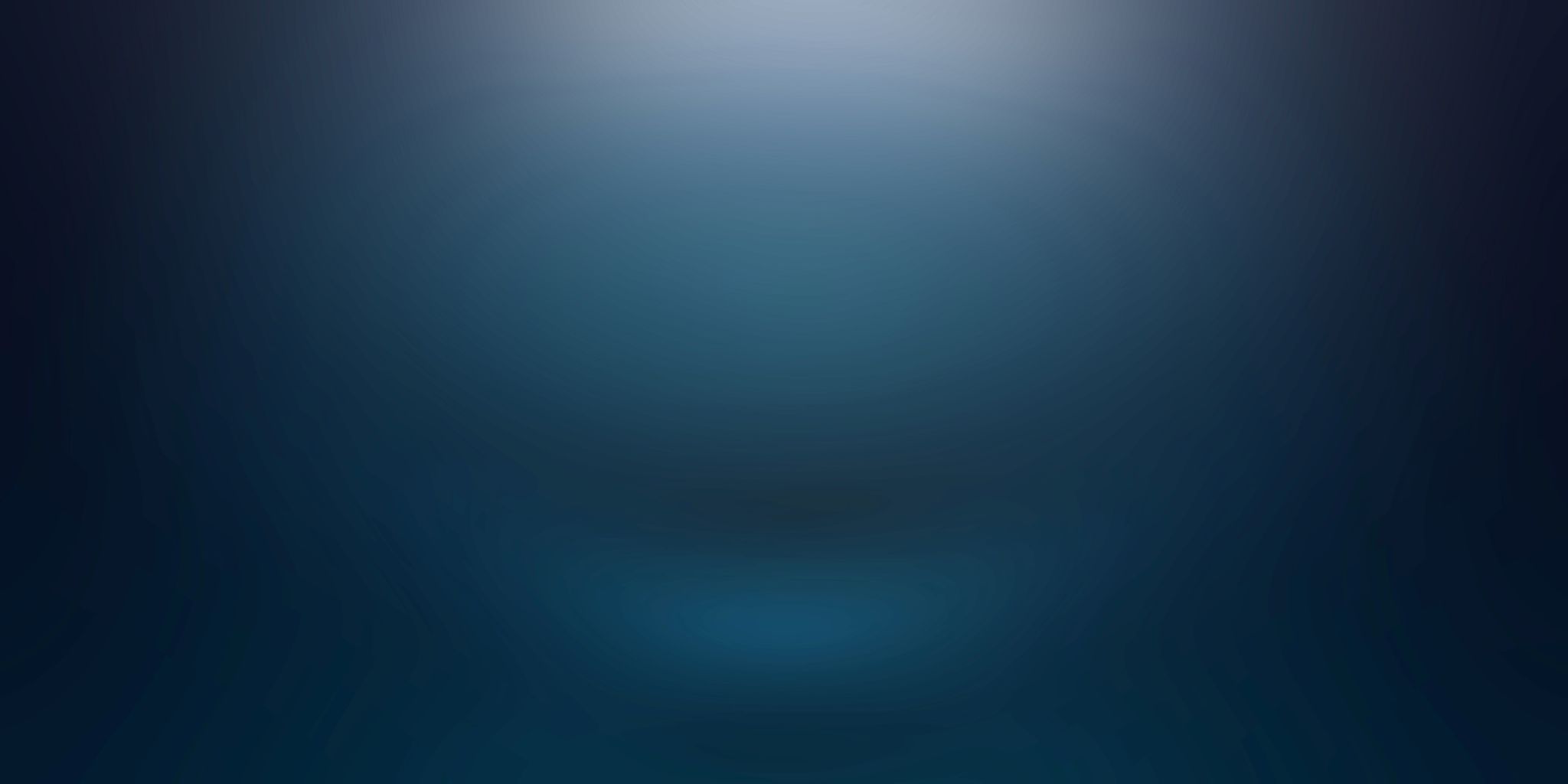 Abstract blue gradient background with light source