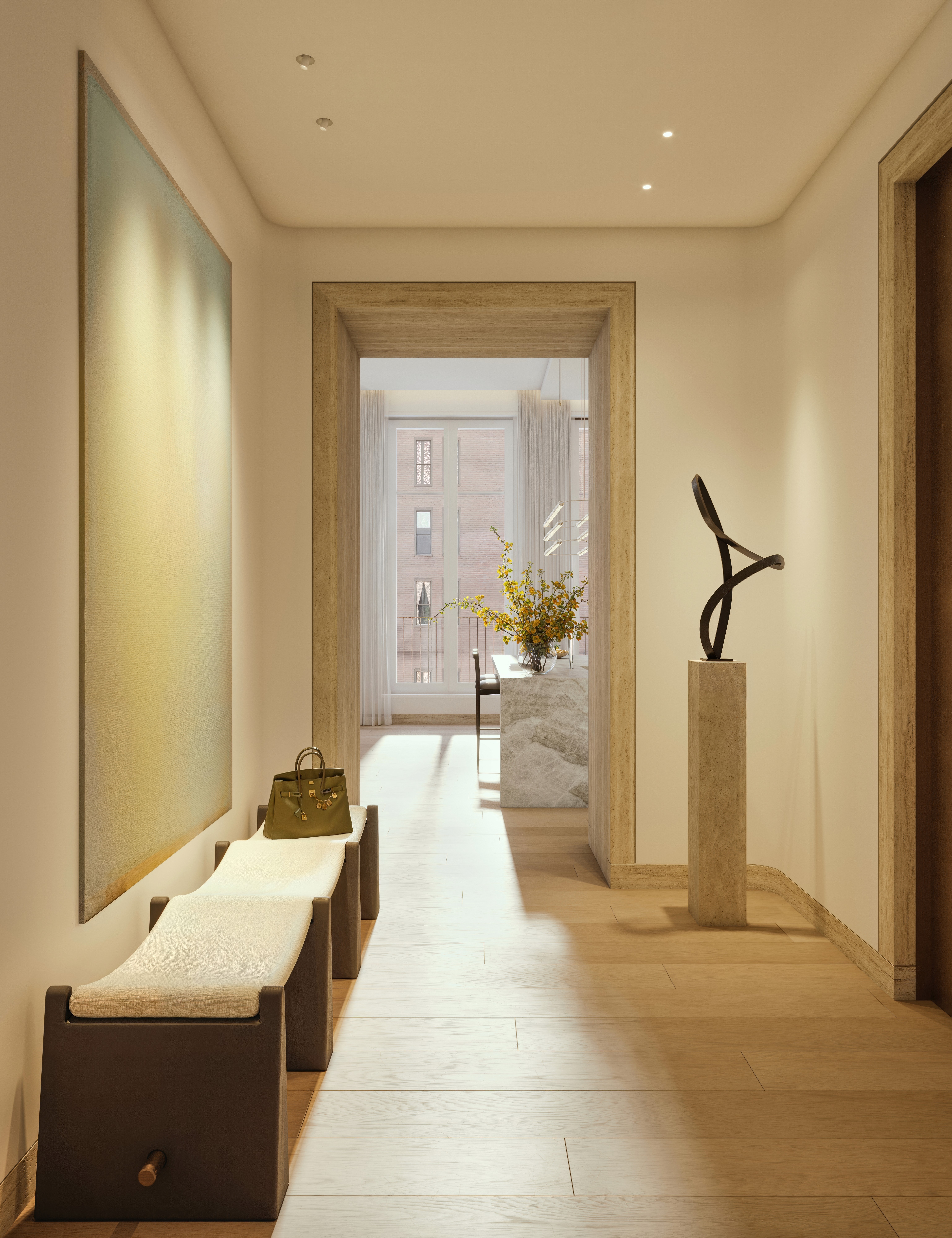 Minimal Luxury Greenish Interior
