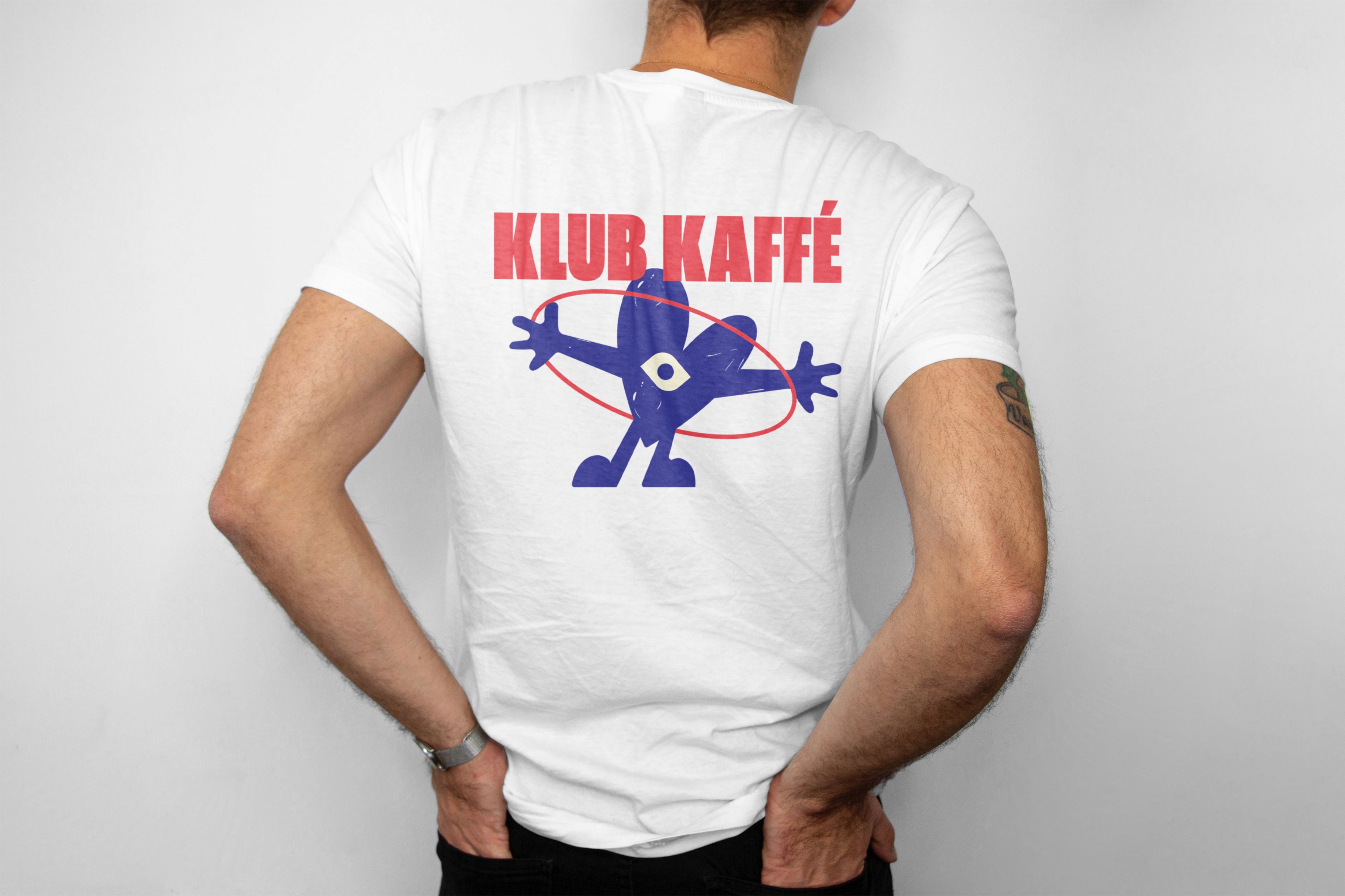 Klub Kaffé branding tshirt logo