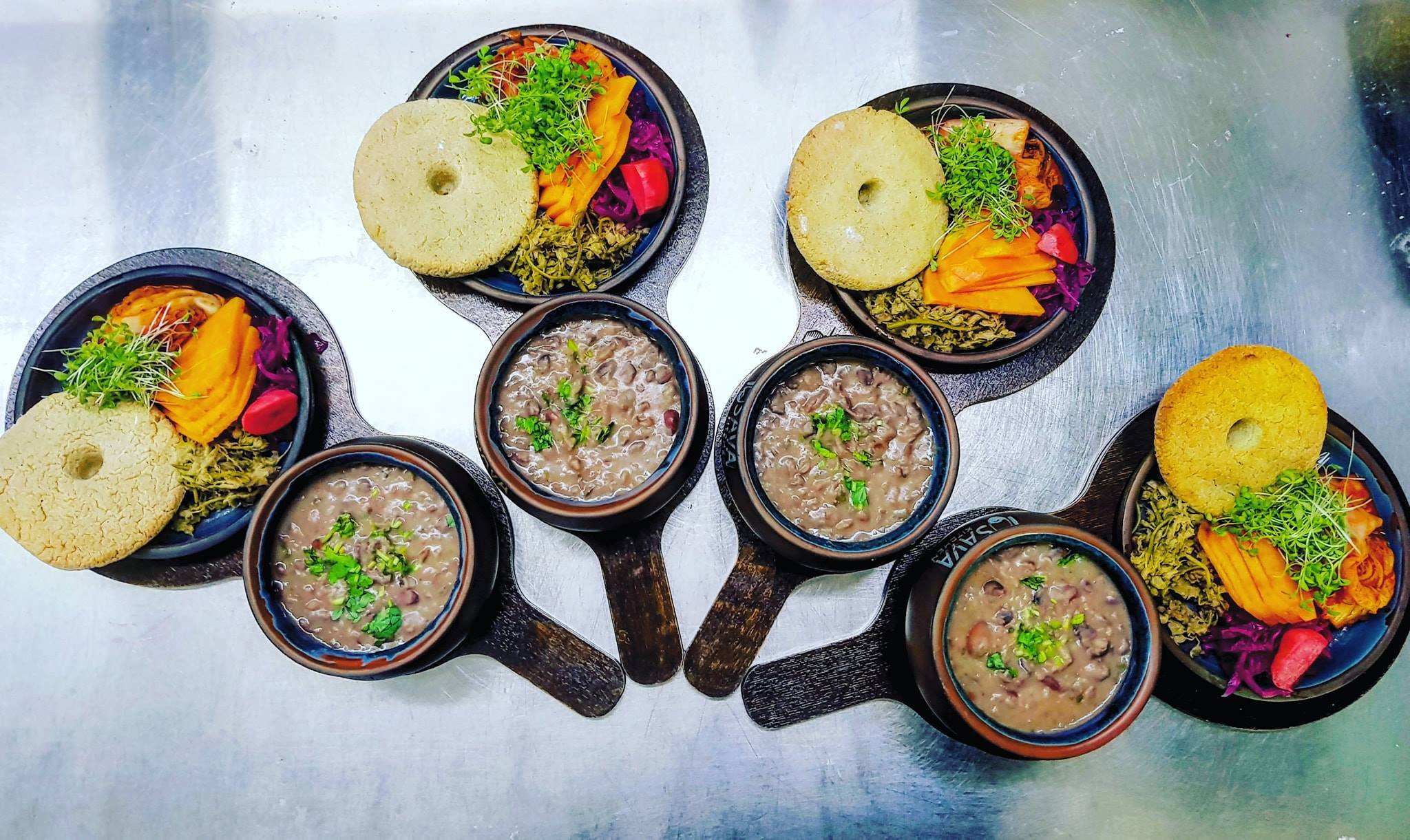 Traditional lobio beans