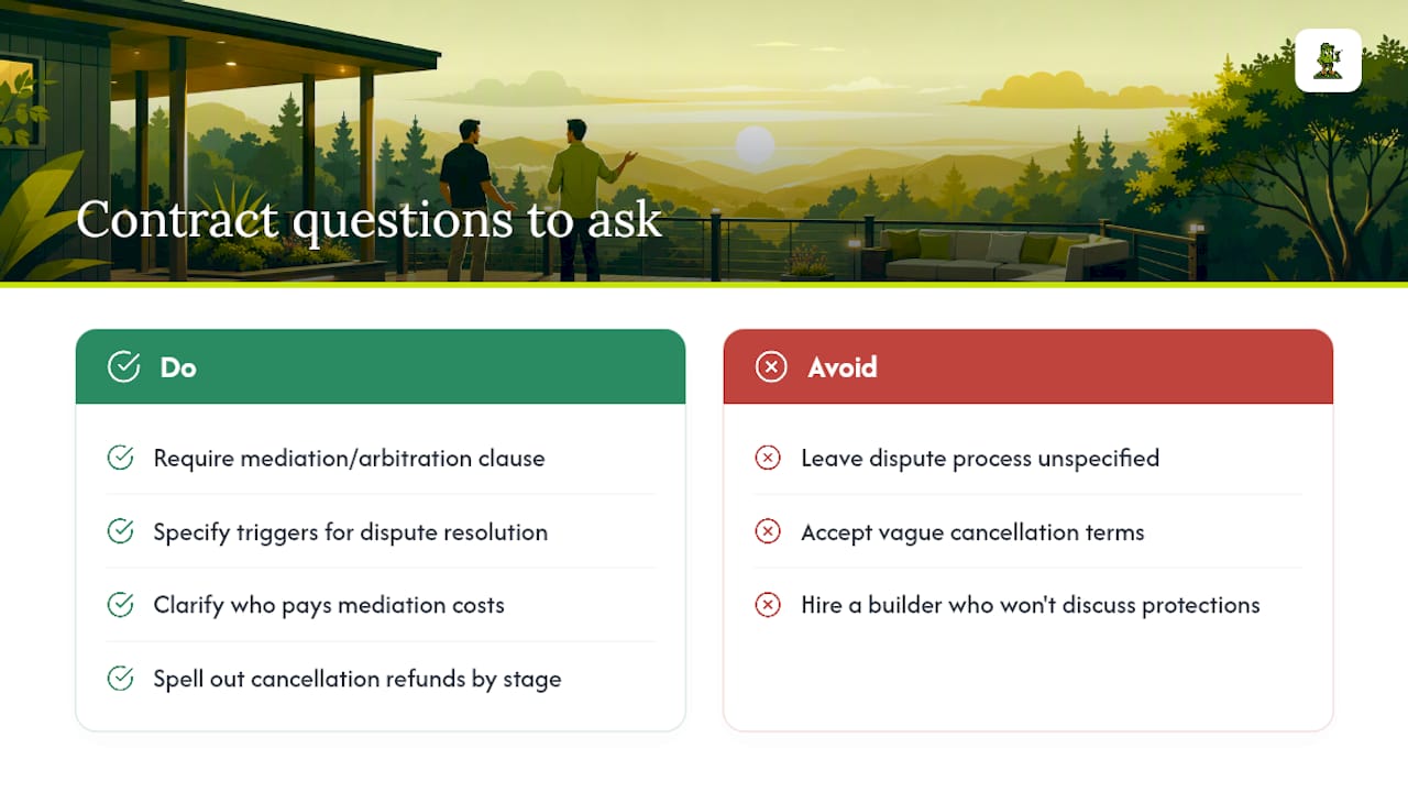 How Do Deck Contracts Handle Disputes and Cancellations? — overview diagram