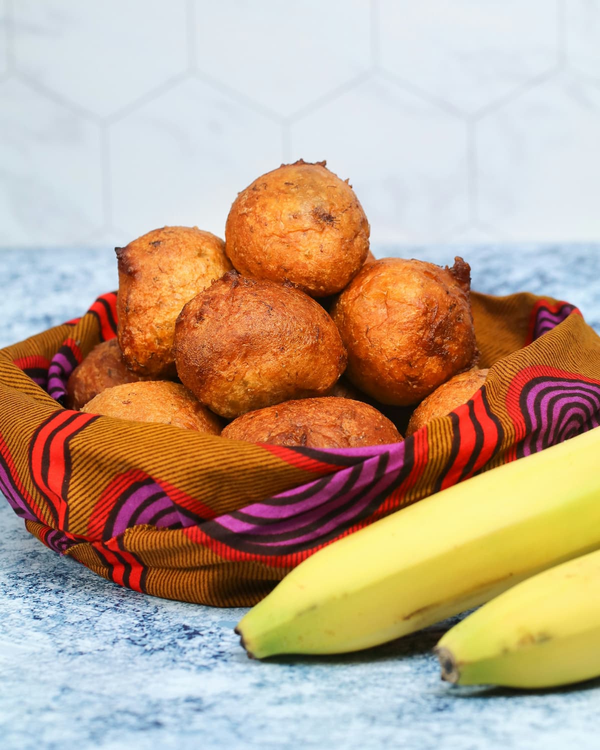 Puff puff and banana