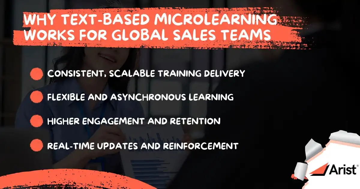 Why Text-Based Microlearning Works for Global Sales Teams