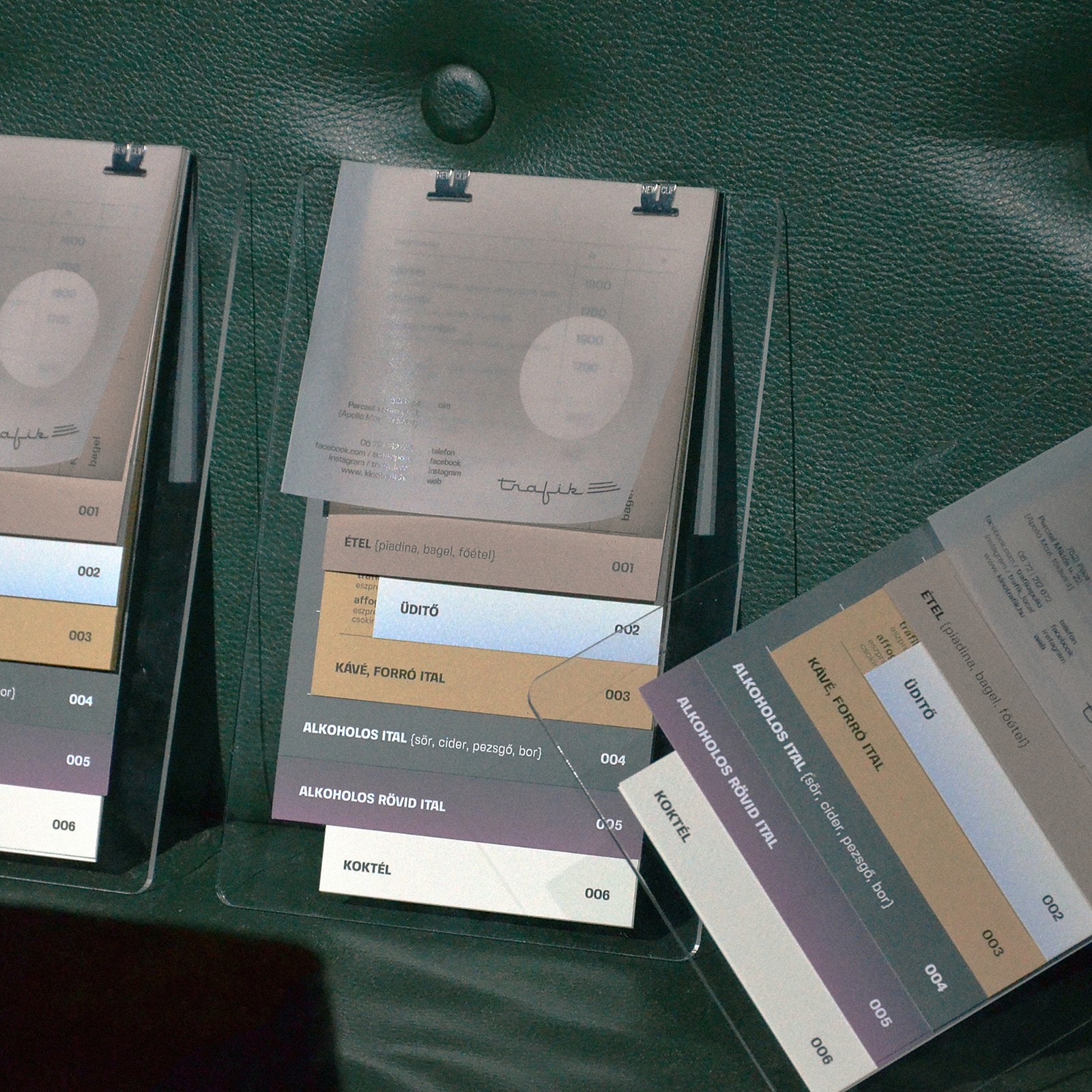 Menu design és Brand - Atelier Soie