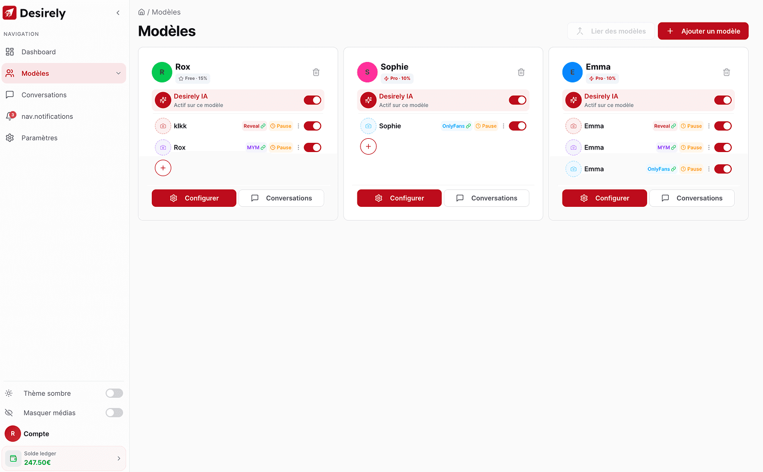 IA chatting multi-plateformes