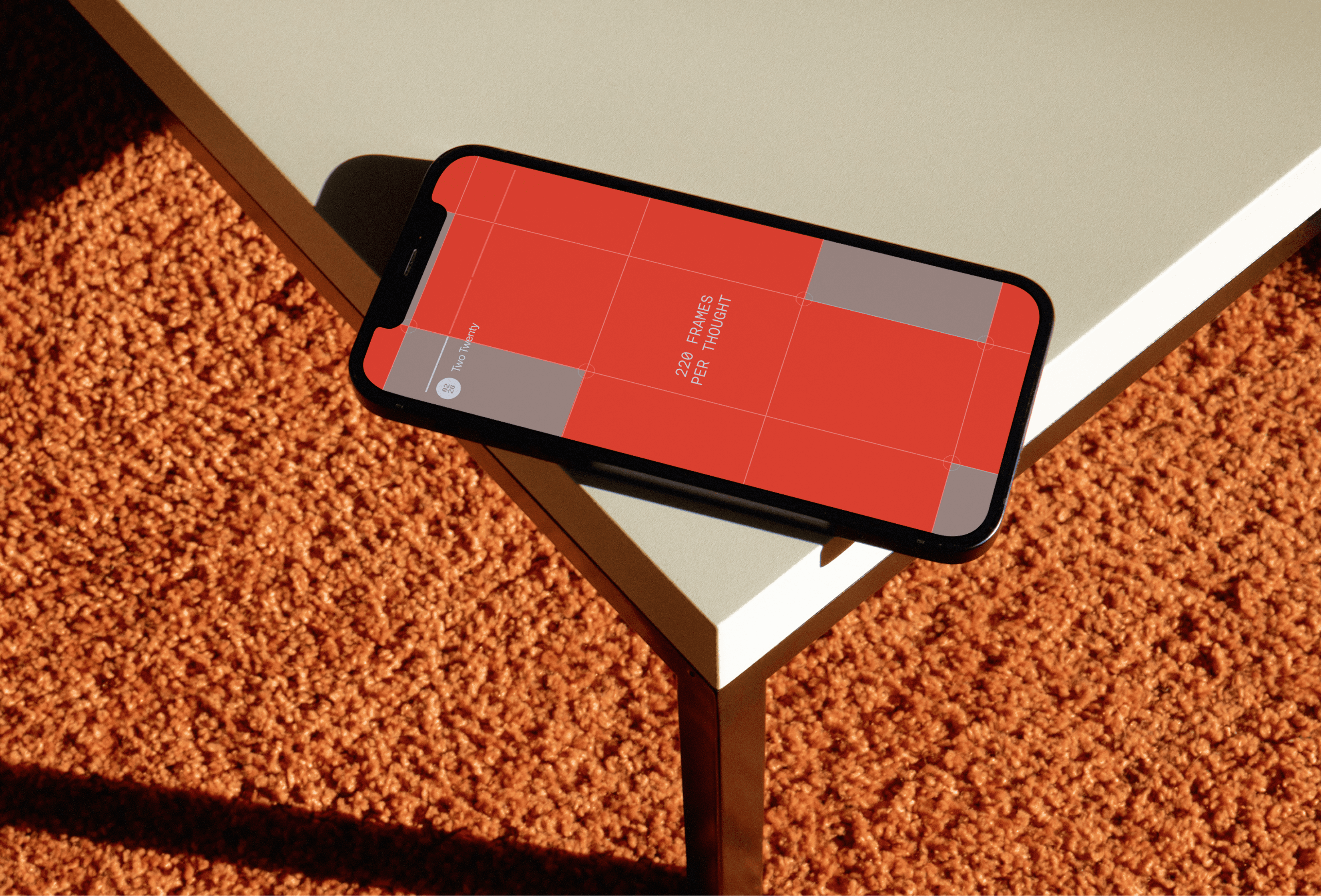 Two Twenty design system — dynamic brand elements for a video production company