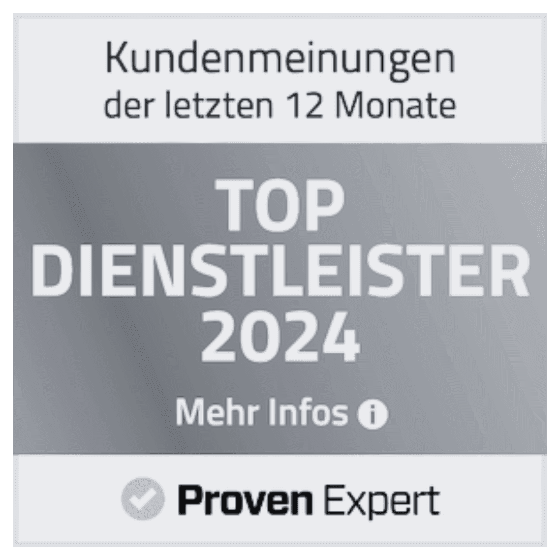 Proven Expert Auszeichnung: Top Dienstleister 2024