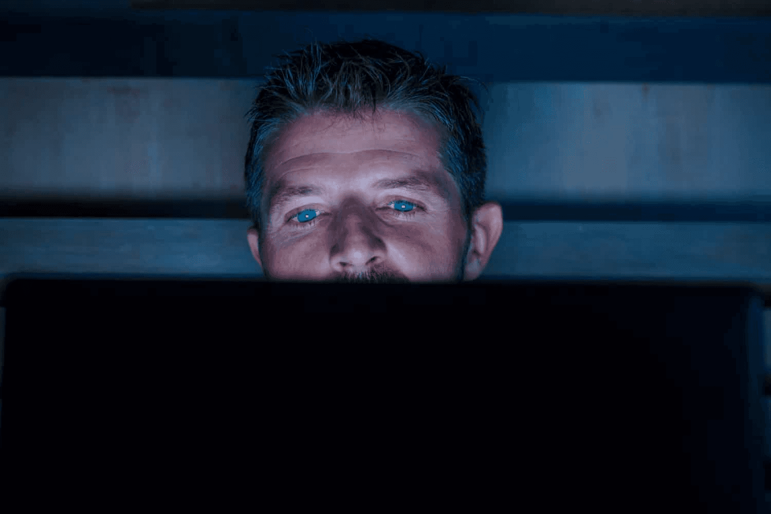 Man Using Computer - Sex Addiction