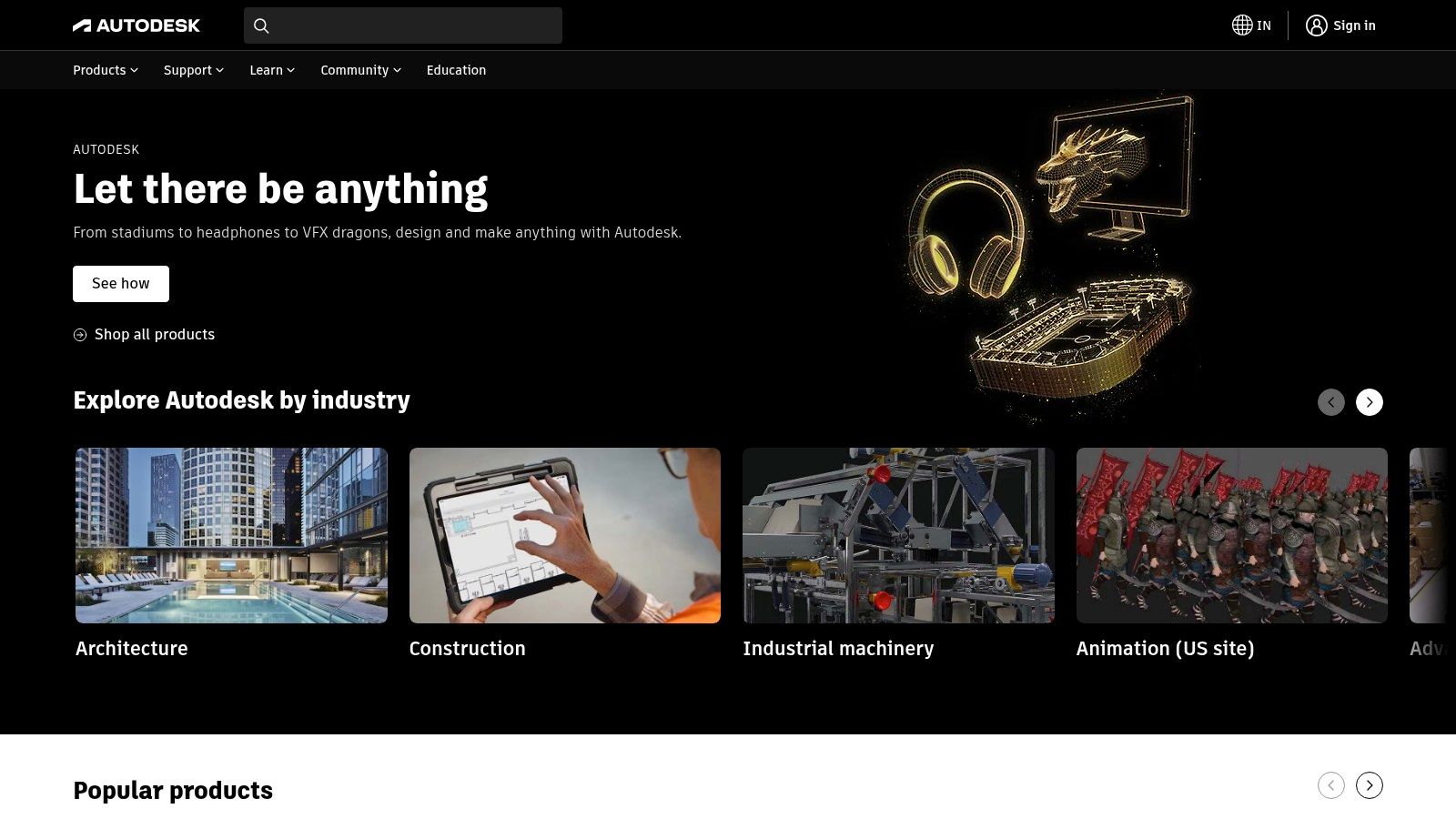 Autodesk (3ds Max + Arnold; Autodesk Store India)