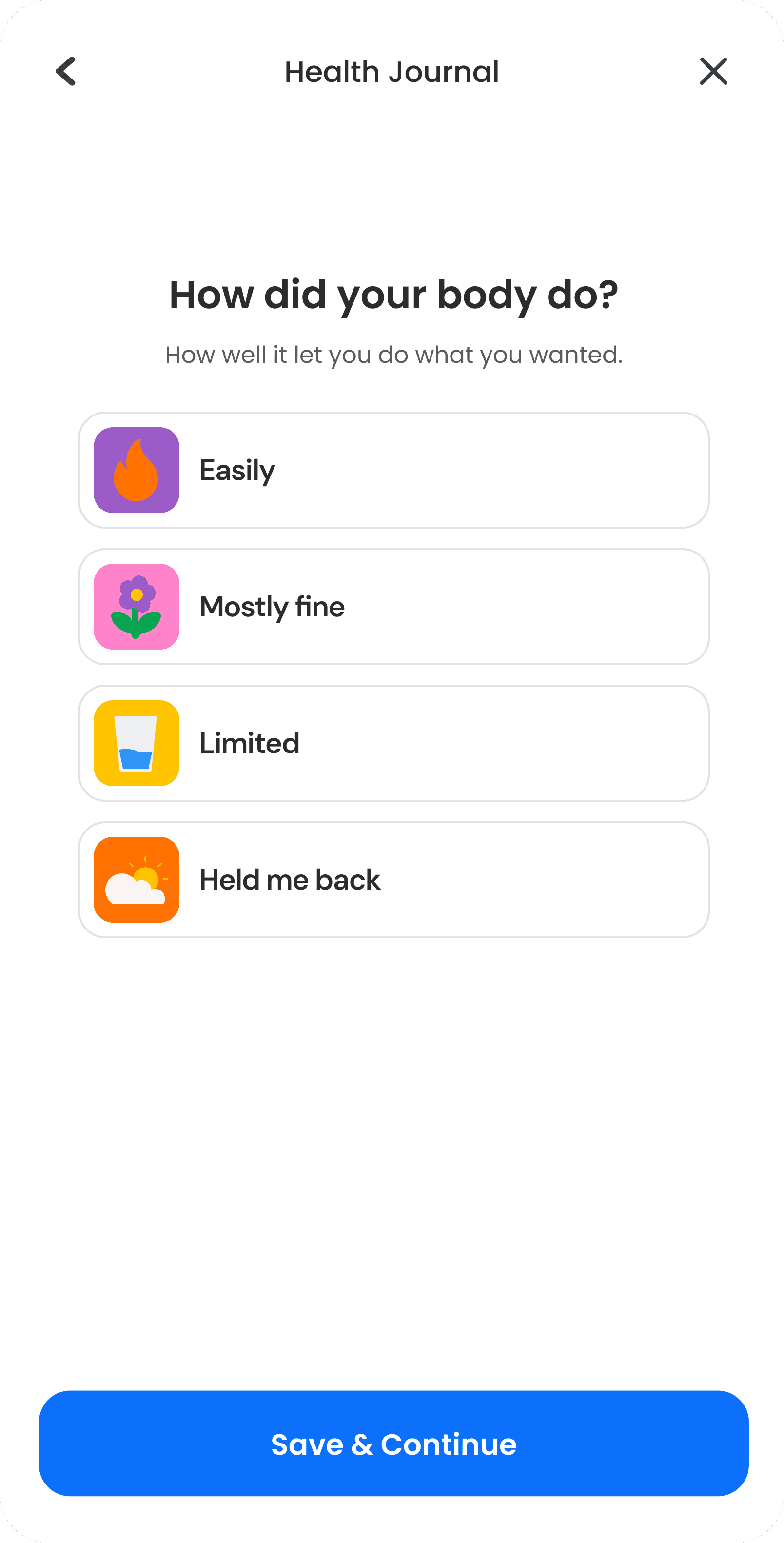 Daily check-in