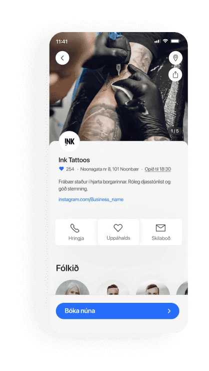 Húðflúra- og götunarstofur mobile booking