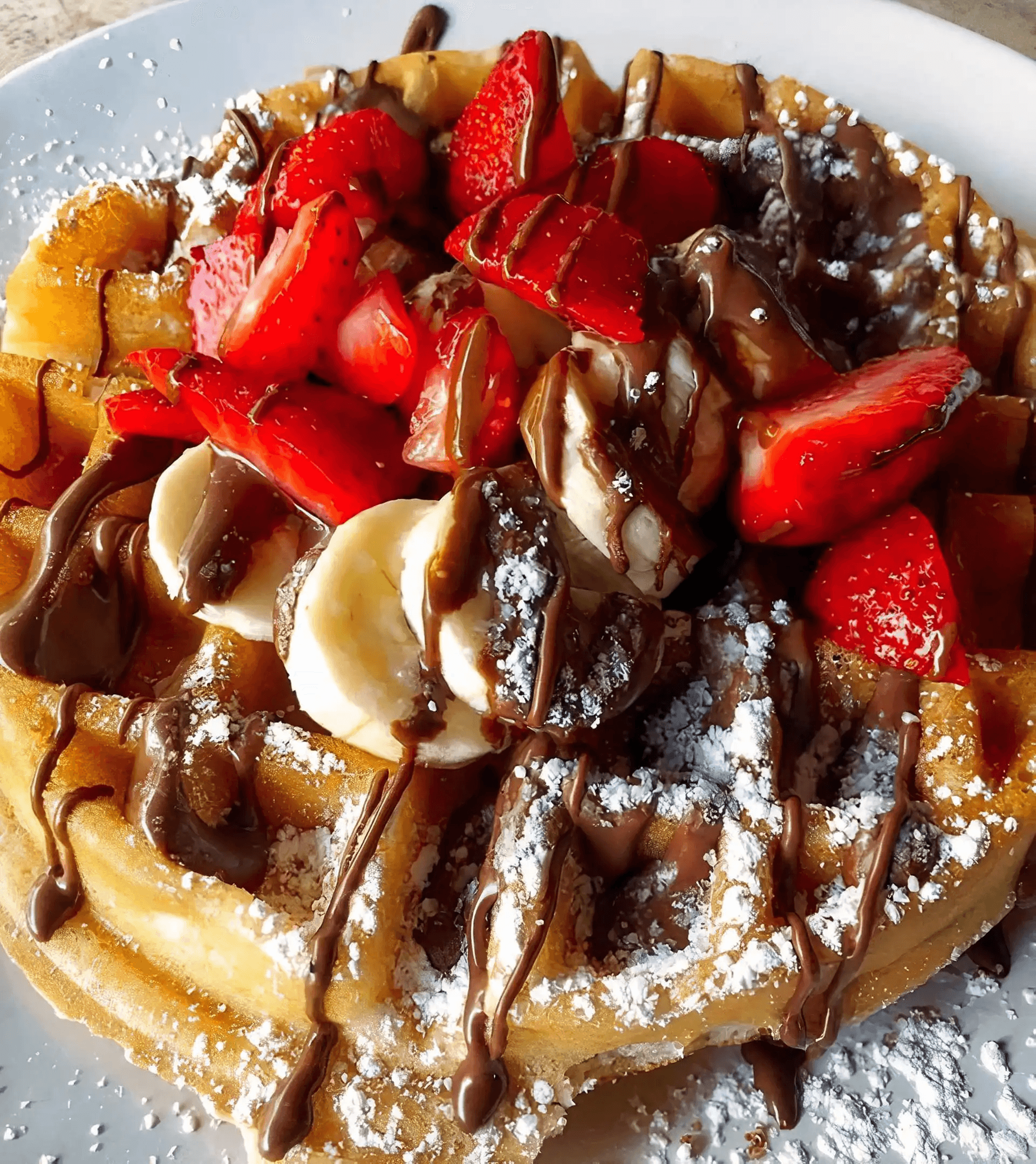 Nutella-Strawberry-Banana Waff