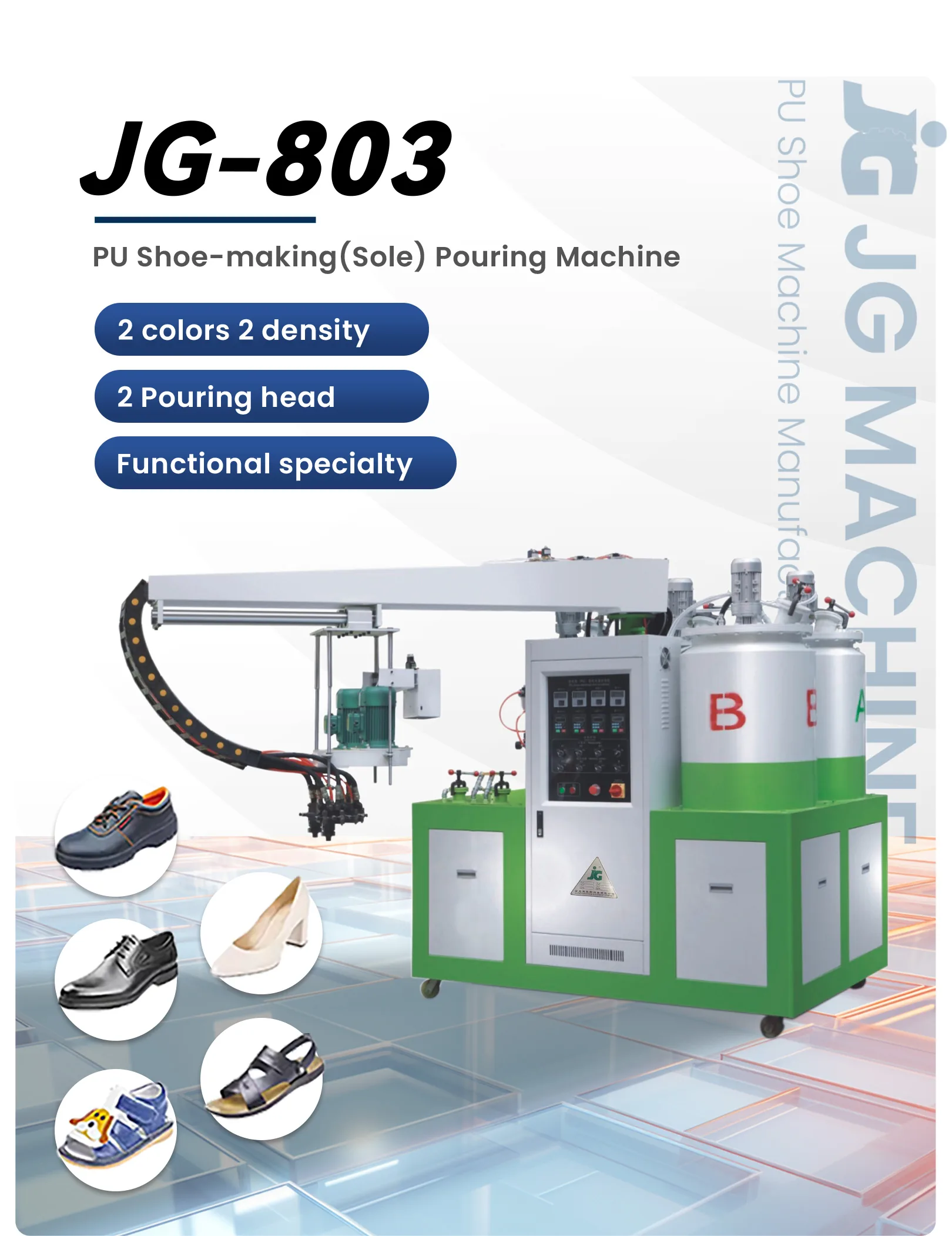 JG-803 machine workshop full view