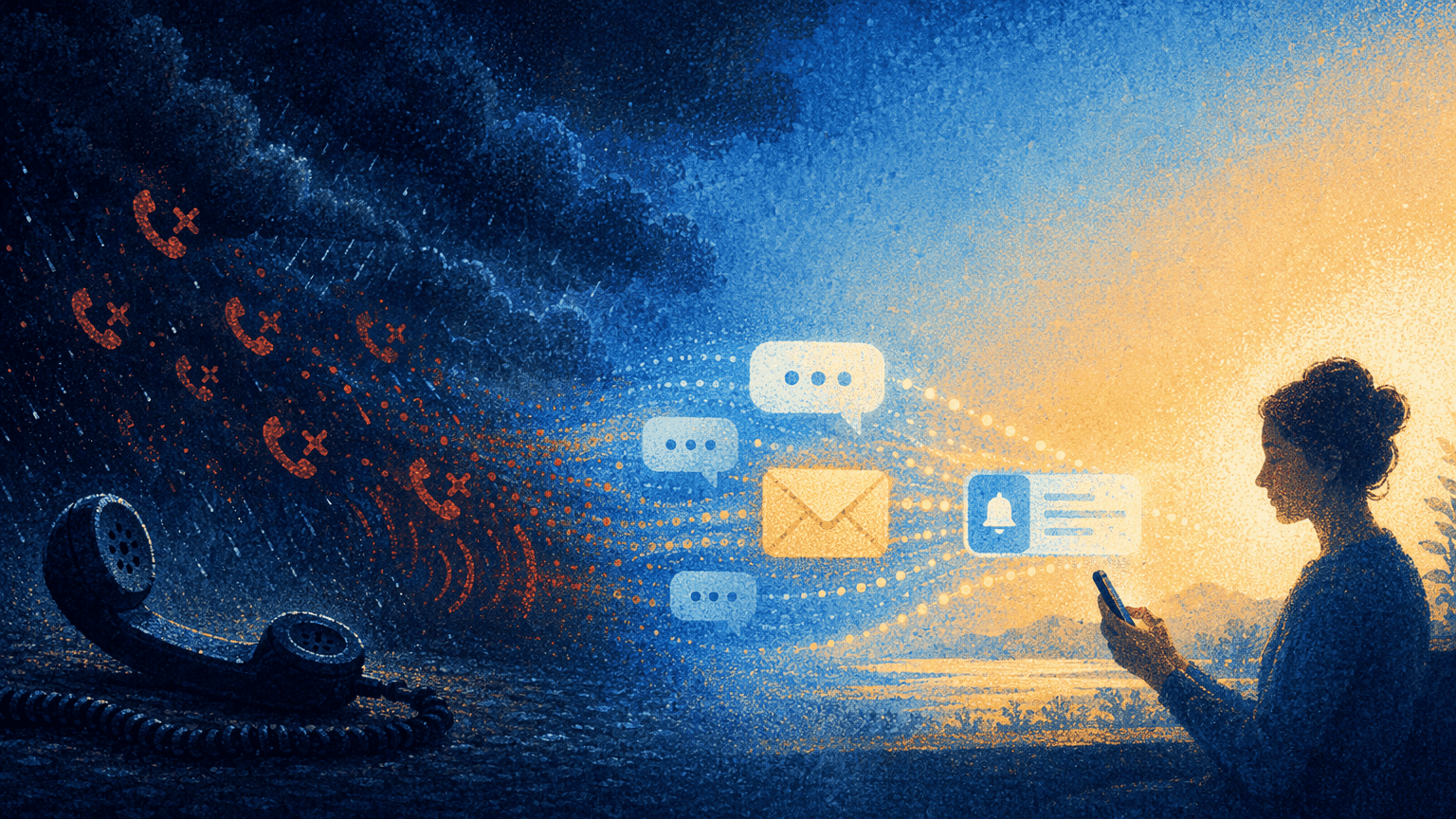 Illustration for The Cause and Rise of Digital Transformation in Debt Collection