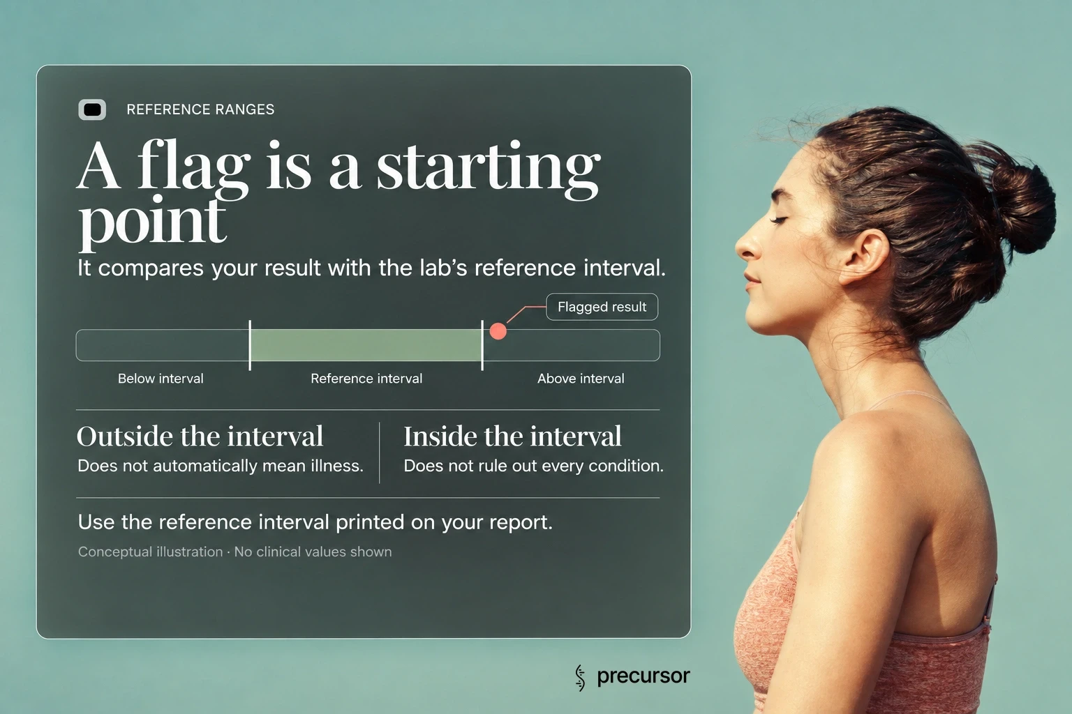 Graphical explainer highlighting that a flag is a starting point