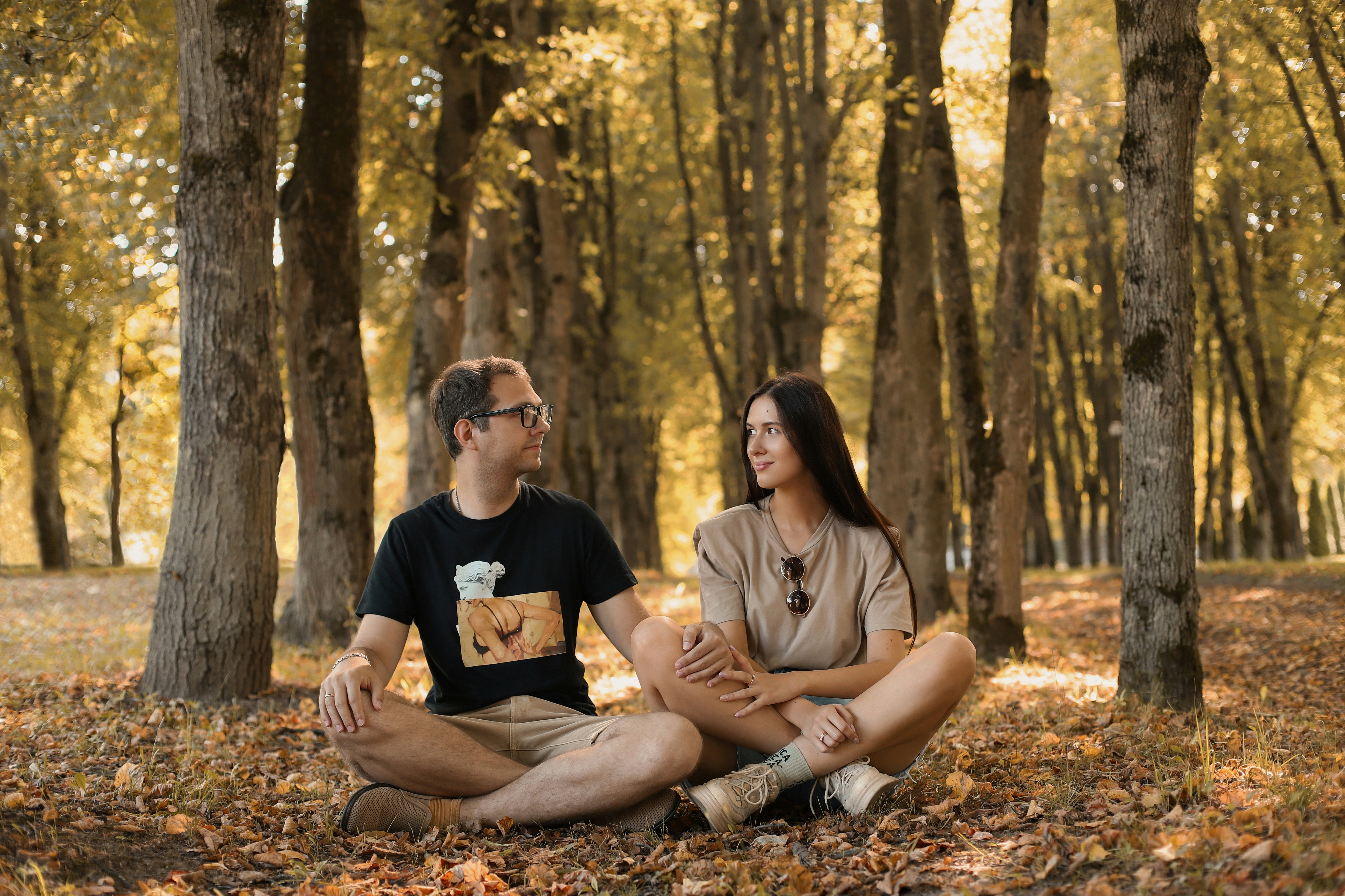 couple in forest