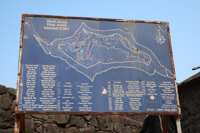 Map to explore the Raigad fort
