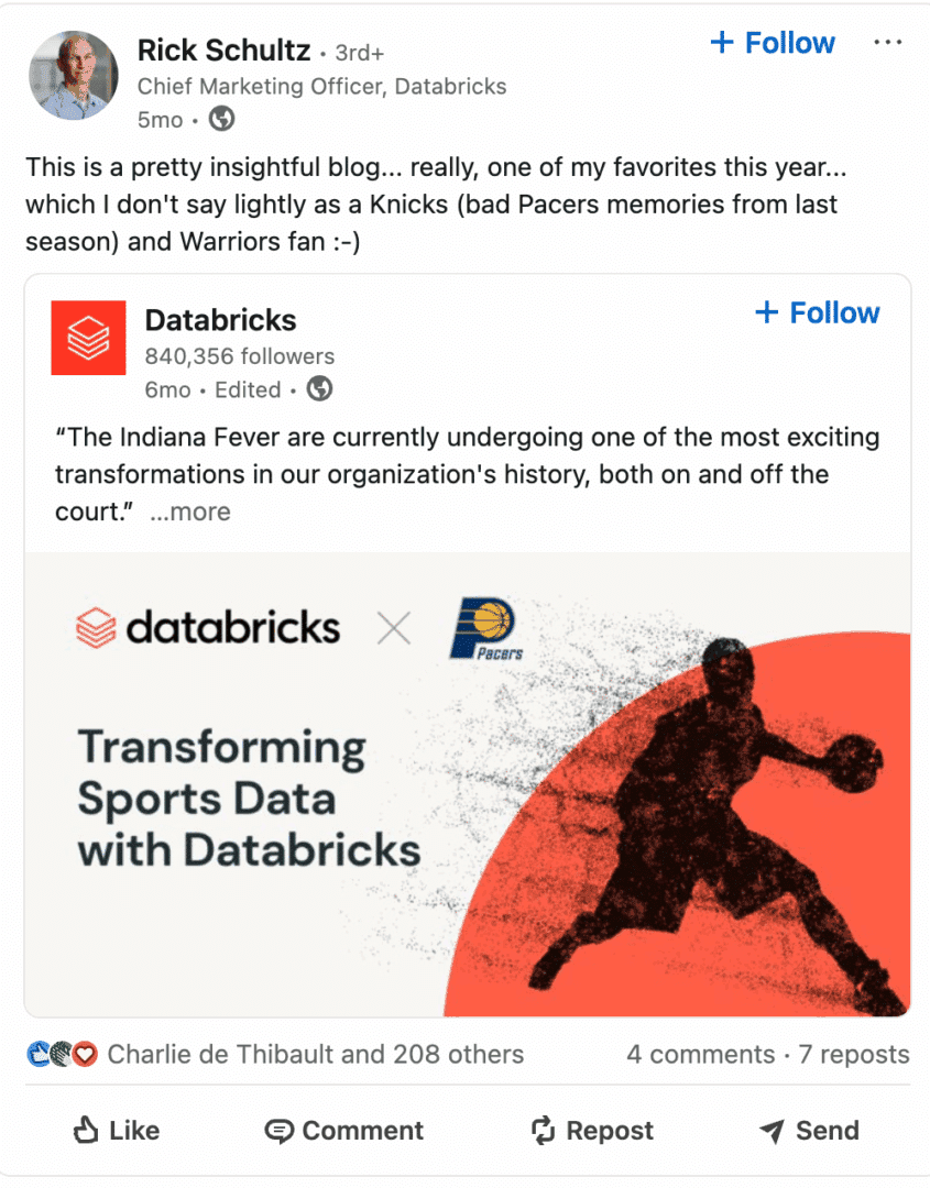 Marketing Spotlight: Databricks social media