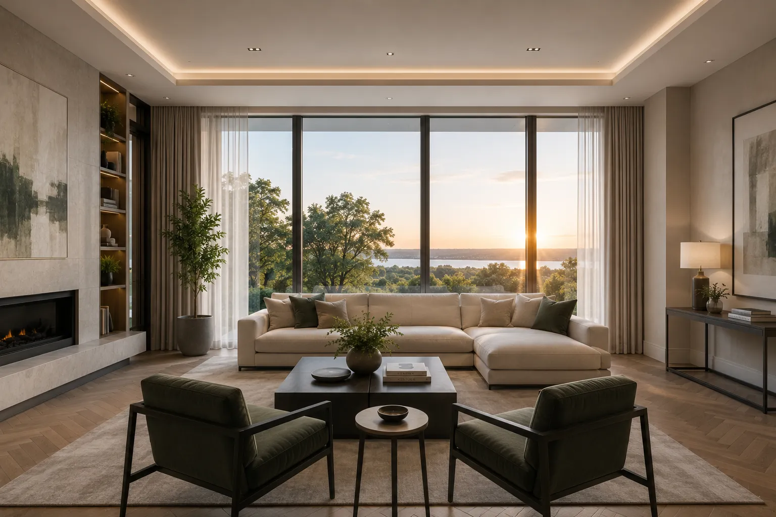Skyline penthouse interior view 2