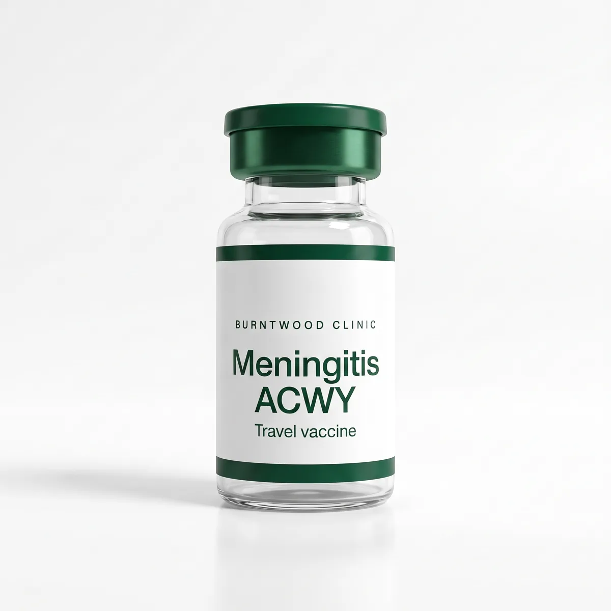 Meningitis ACWY vaccine vial